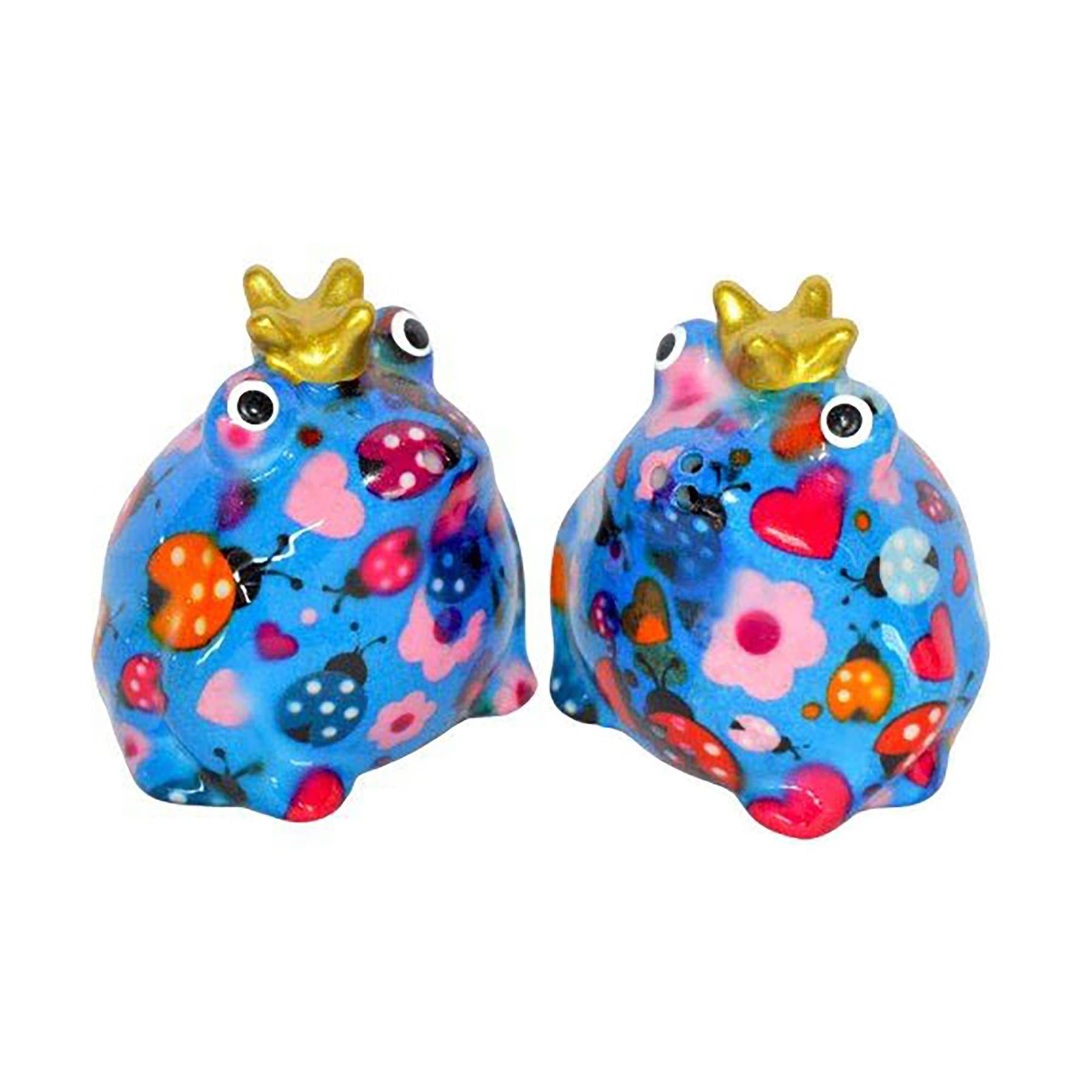 Pomme Pidou 'Freddy' ceramic Frog shaped Salt & Pepper Shaker set (6 SETS, ASSORTED)