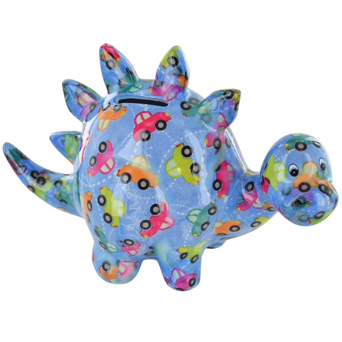 Pomme Pidou 'Zorc' the Dinosaur ceramic Money Box (6 PACK, ASSORTED)