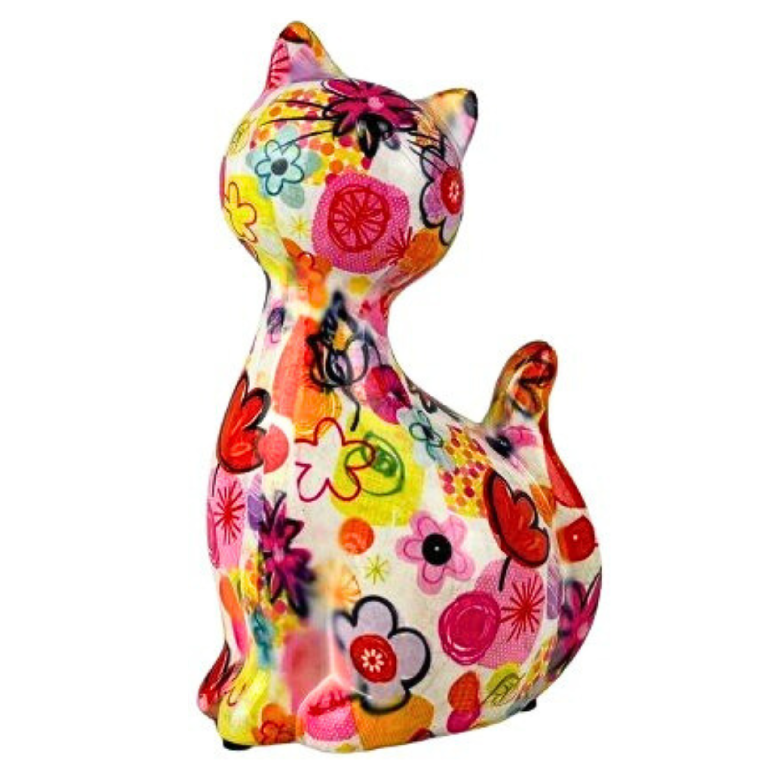 Pomme Pidou 'Caramel' ceramic Cat shaped Money Box, 17.5cm, gift boxed (8 PACK)