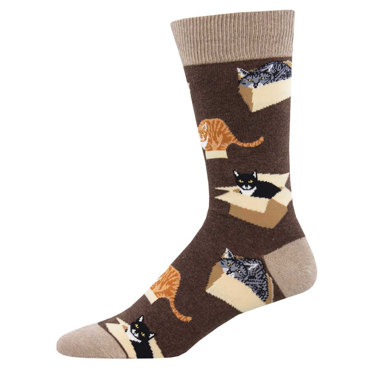 Socksmith Cat in a Box 6 Pack - Cotton Crew Socks