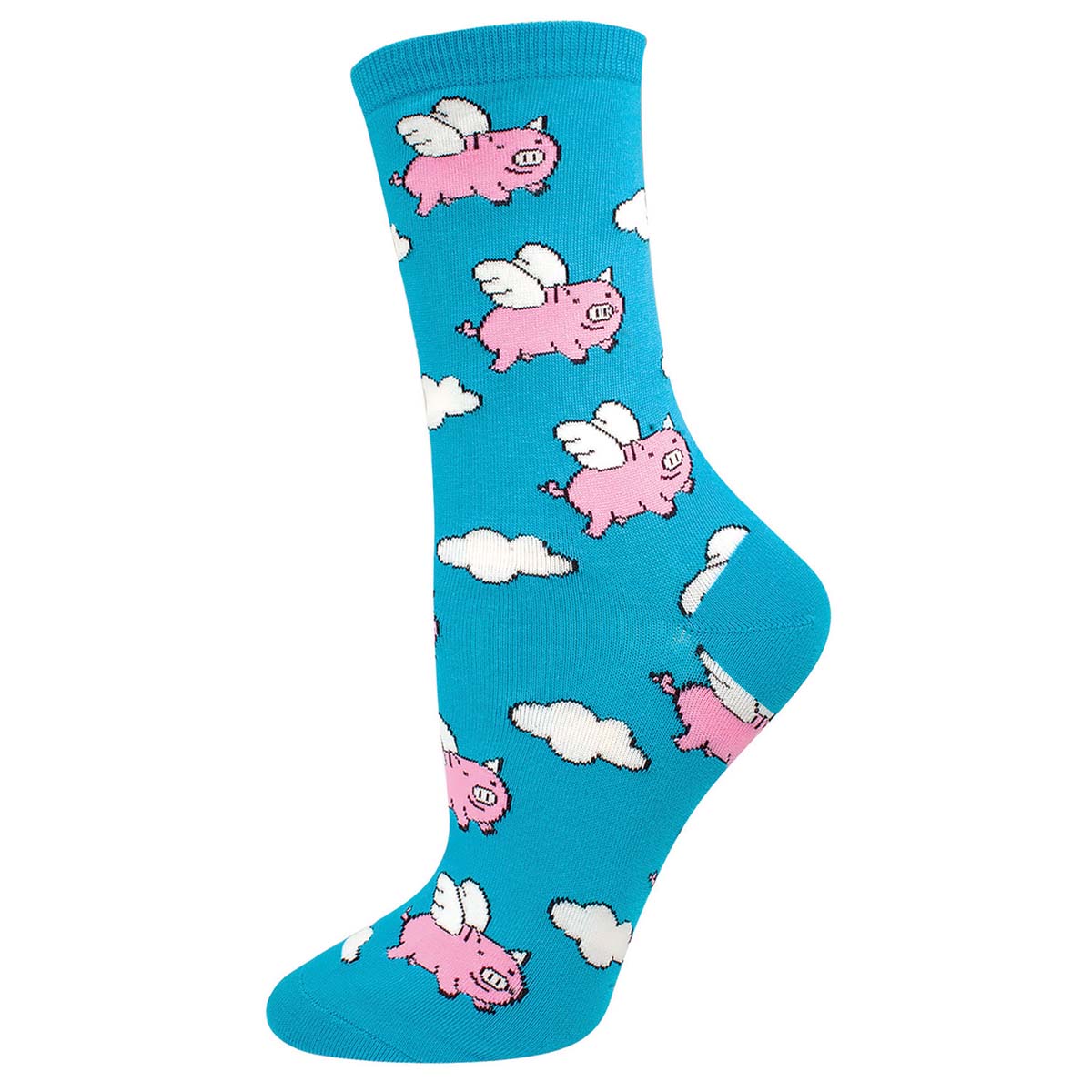 Socksmith When Pigs Fly 6 Pack - Cotton Crew Socks