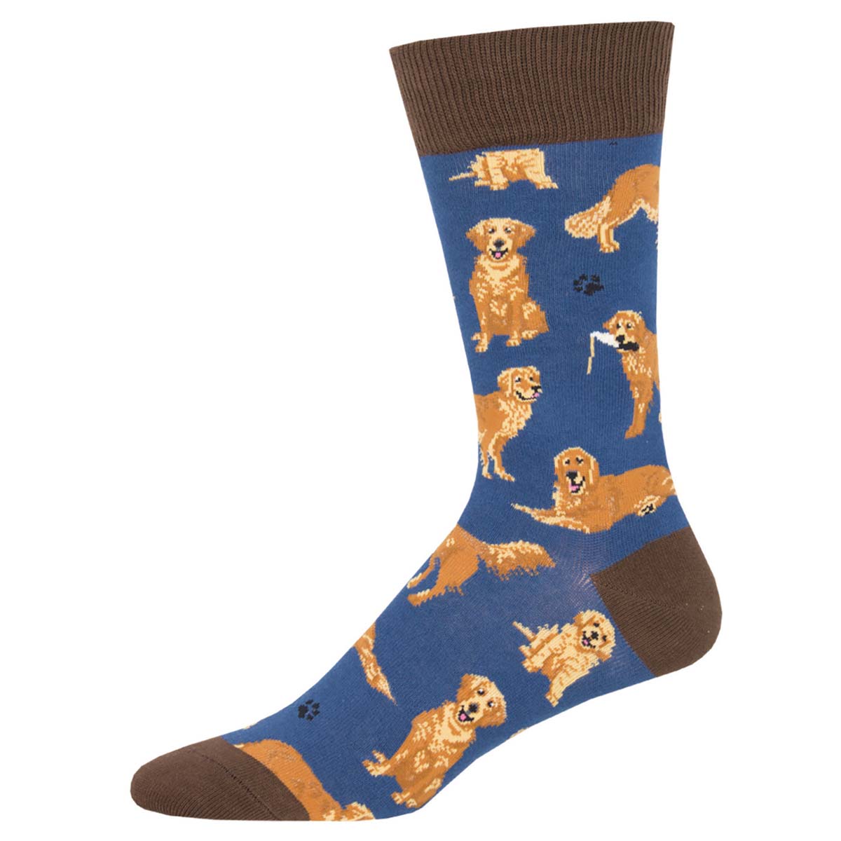 Socksmith Golden Retrievers 6 Pack - Cotton Crew Socks