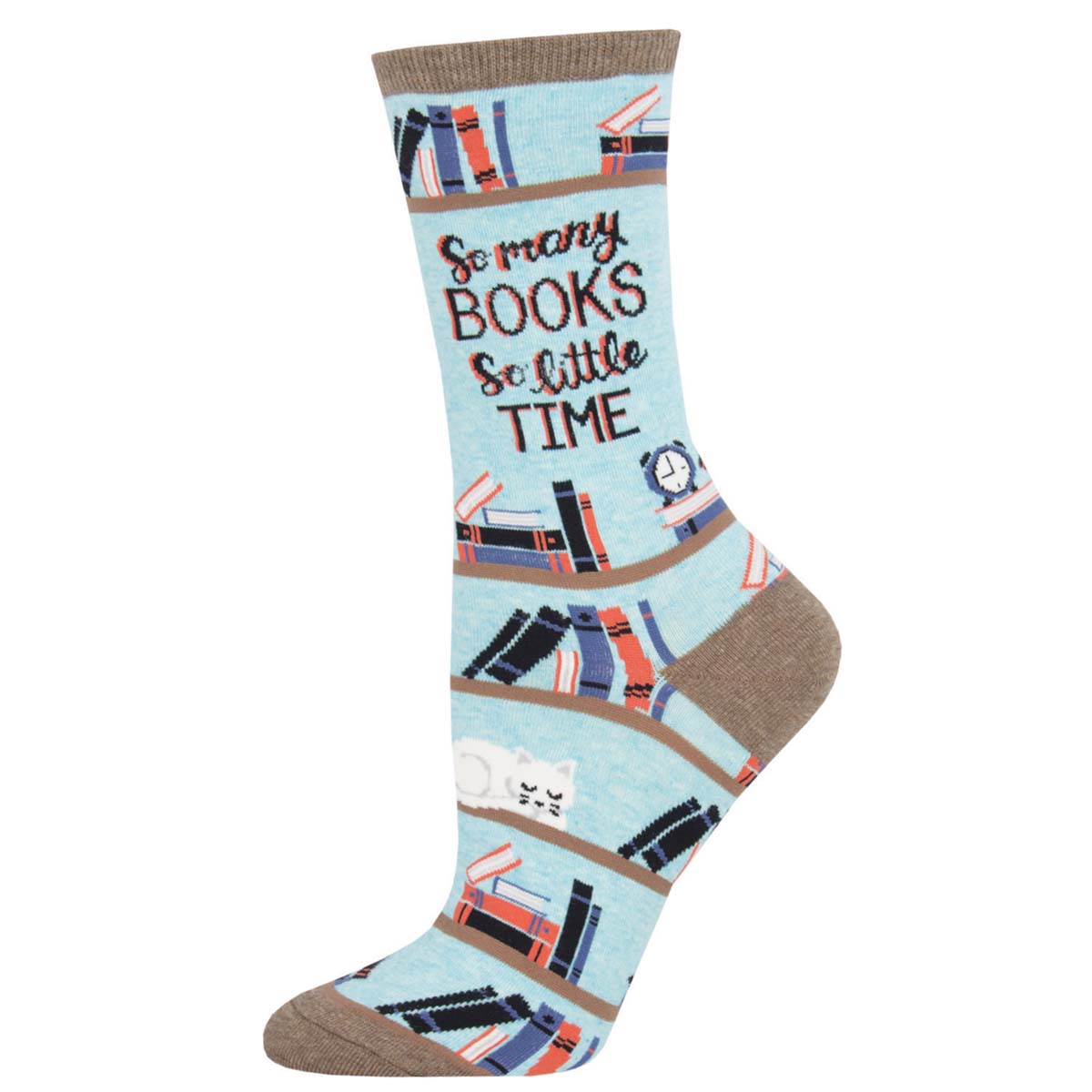 Socksmith Time For A Good Book 6 Pack - Cotton Crew Socks