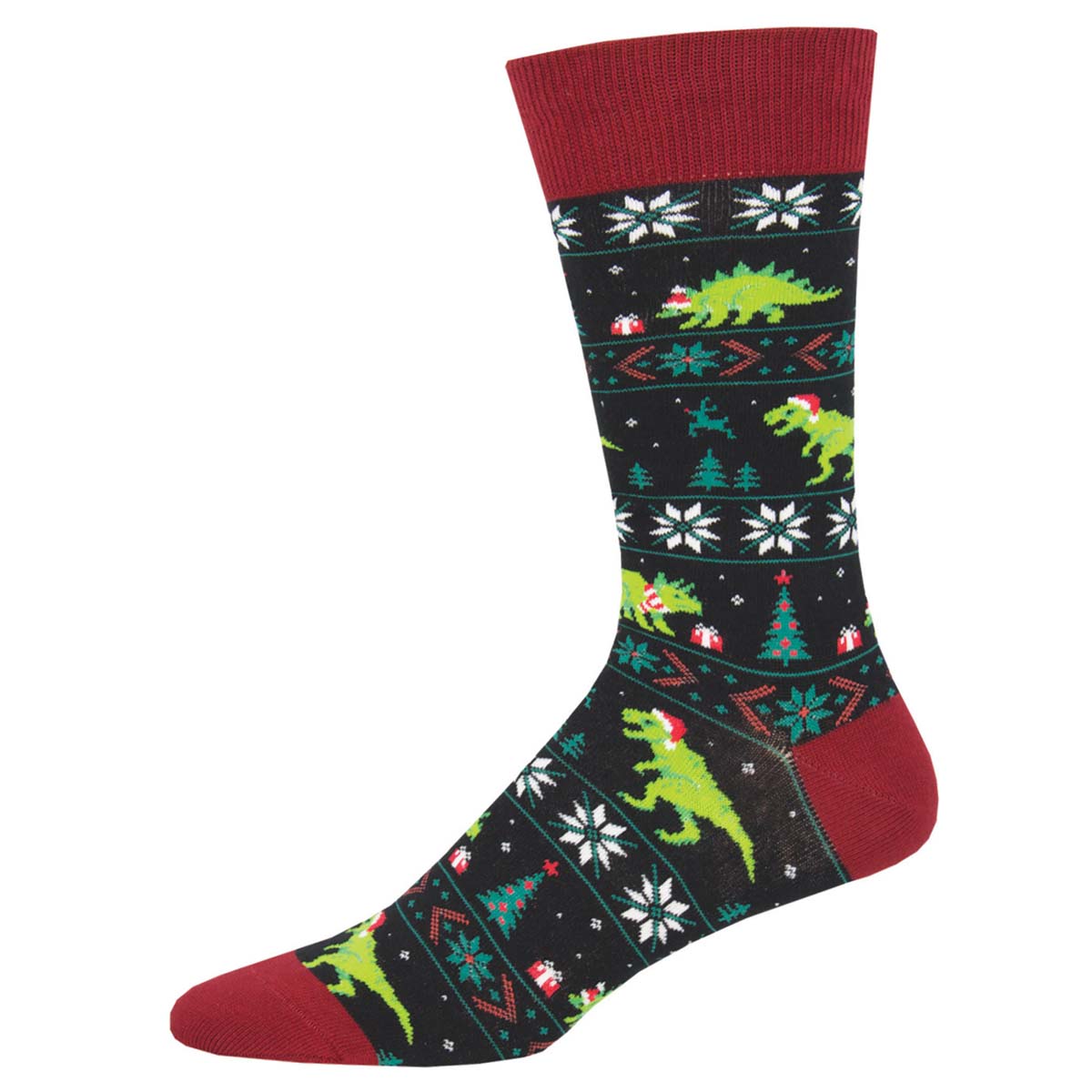 Socksmith Santasaurus Rex 6 Pack - Cotton Crew Socks