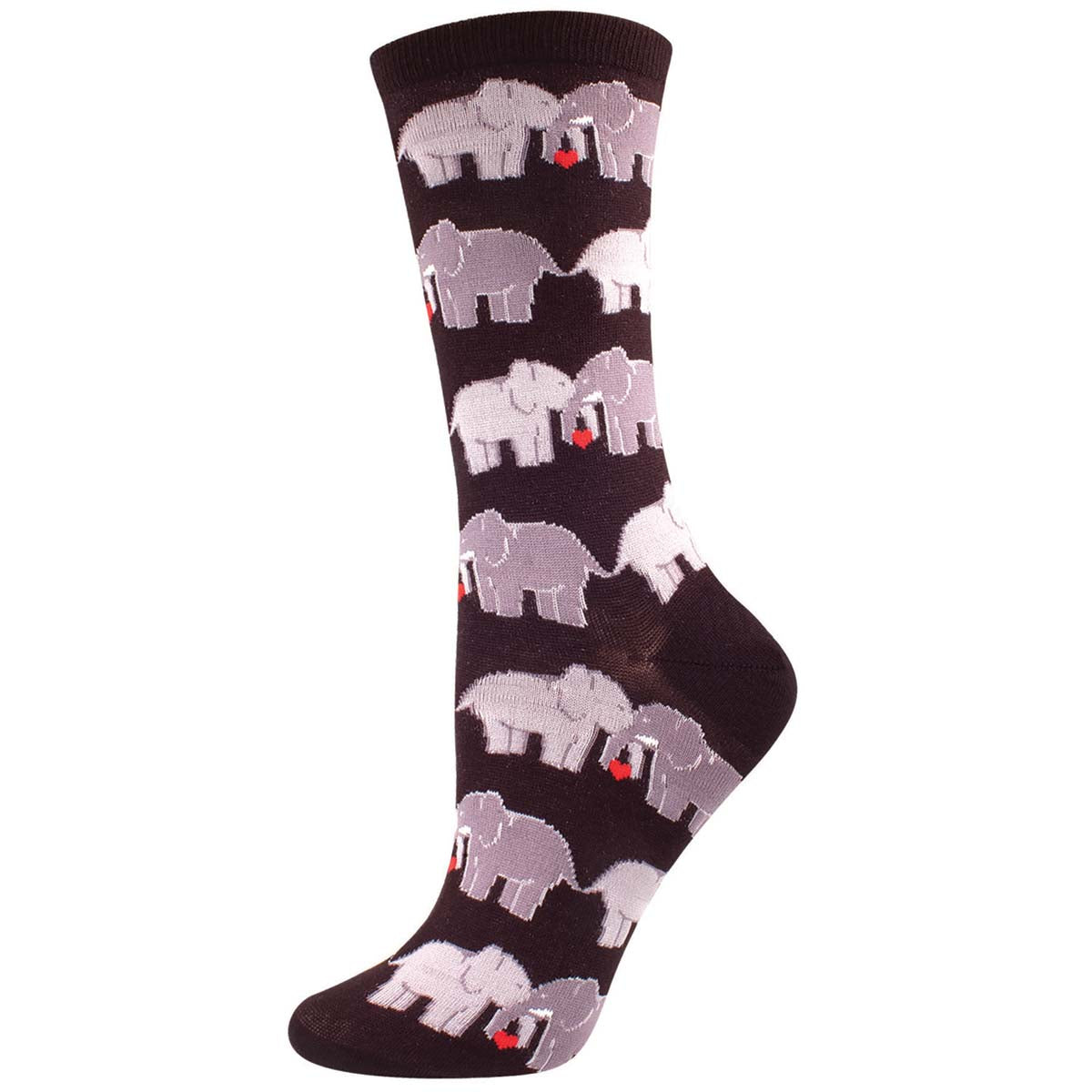 Socksmith Elephant Love 6 Pack - Cotton Crew Socks