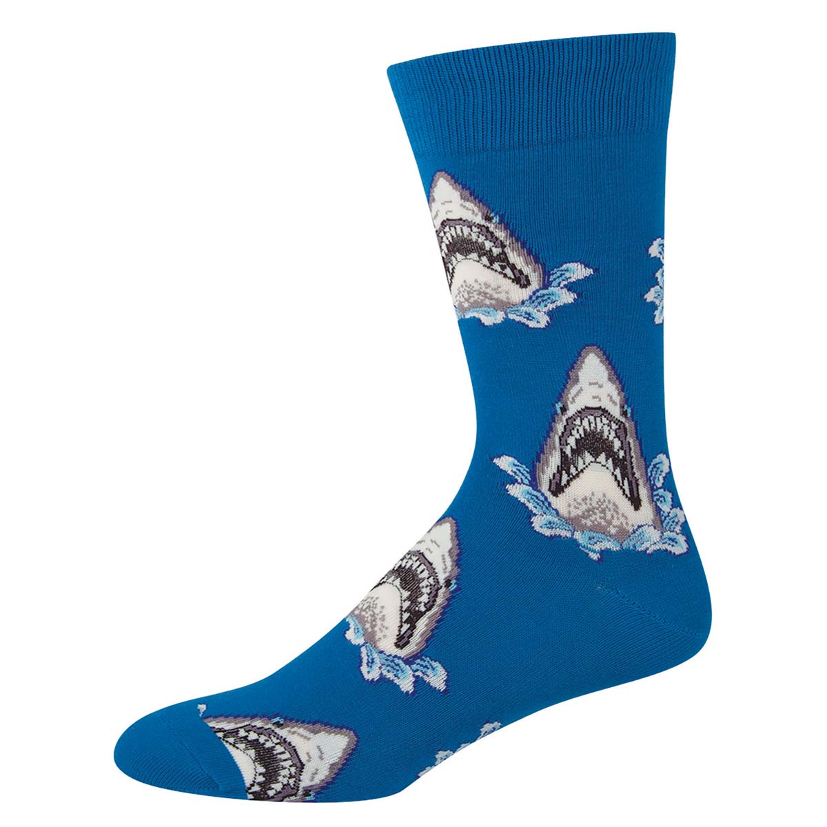 Socksmith Shark Attack 6 Pack - Cotton Crew Socks