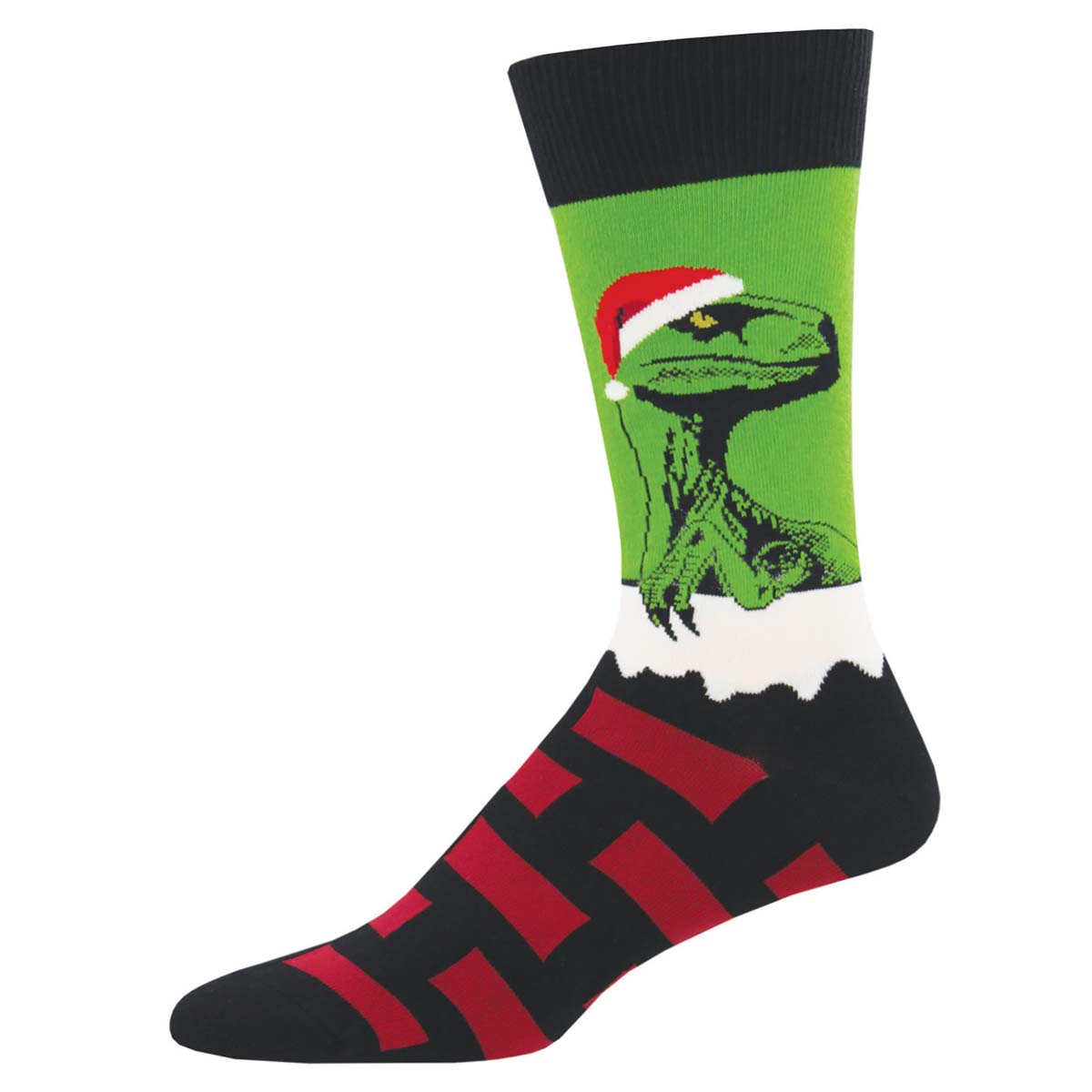 Socksmith Raptor Claus 6 Pack - Cotton Crew Socks