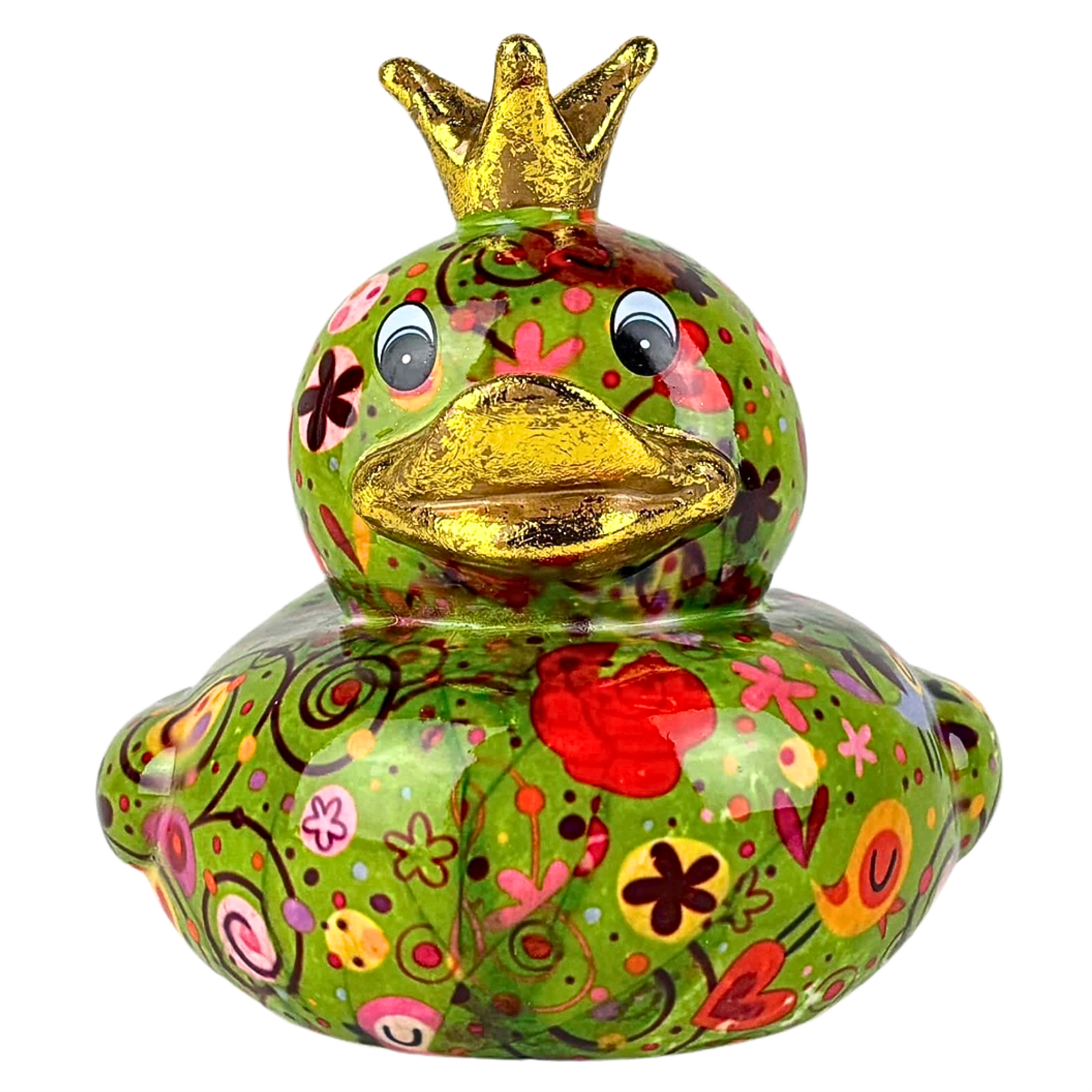 Pomme Pidou 'Ducky' Duck Shaped Ceramic Money Box Piggy Bank, 18cm, gift boxed (8 PACK)