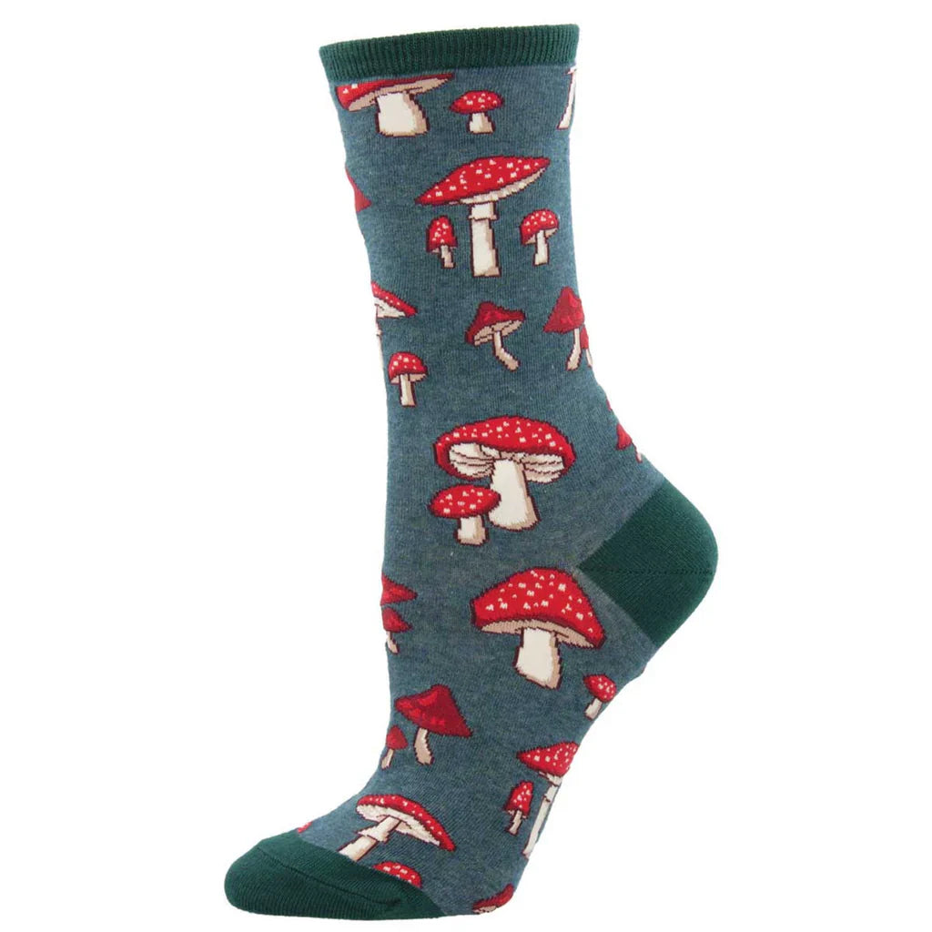 Socksmith Pretty Fly for a Fungi 6 Pack - Cotton Crew Socks