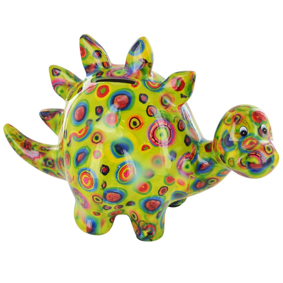 Pomme Pidou 'Zorc' the Dinosaur ceramic Money Box (6 PACK, ASSORTED)