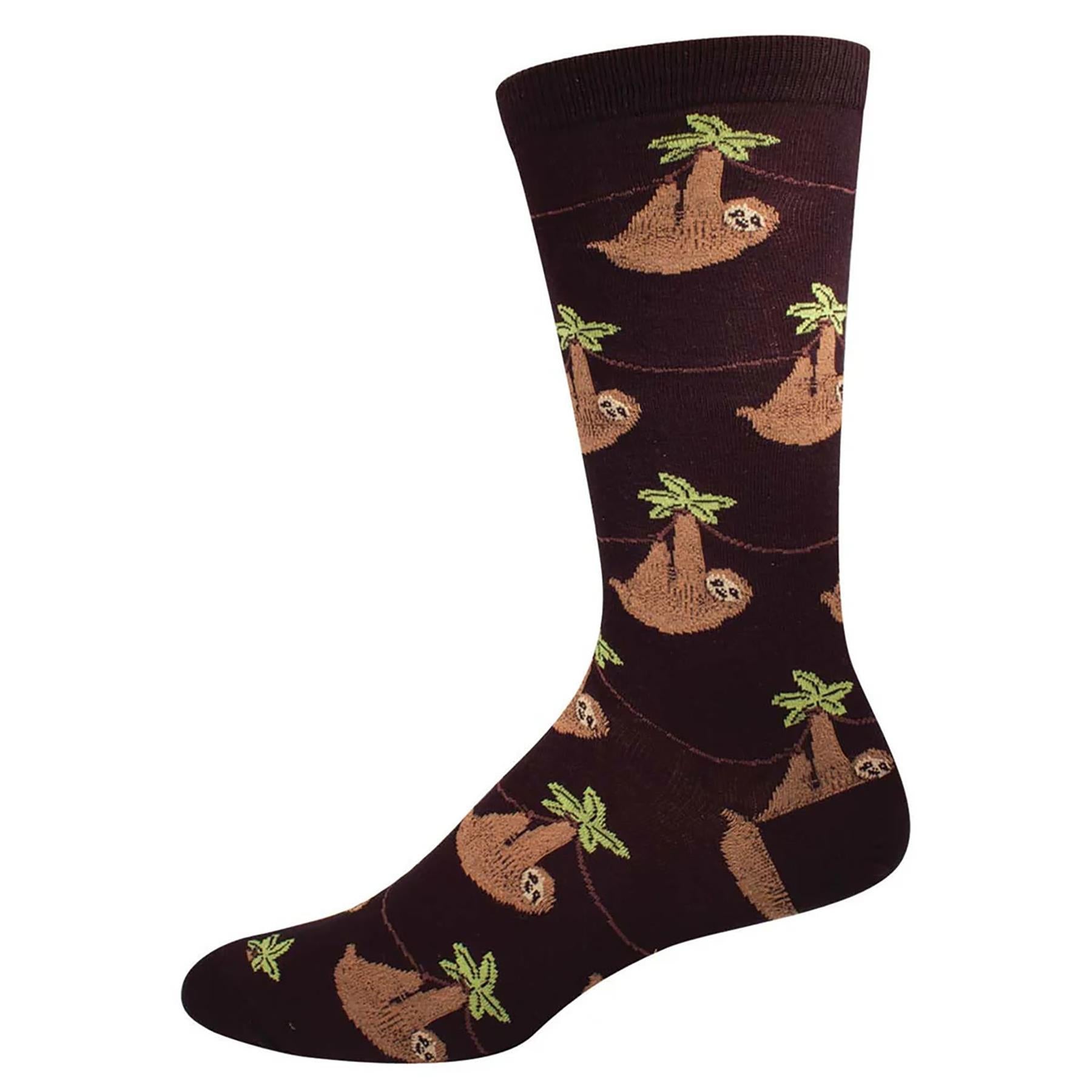 Sloth 6 Pack - Cotton Crew Socks