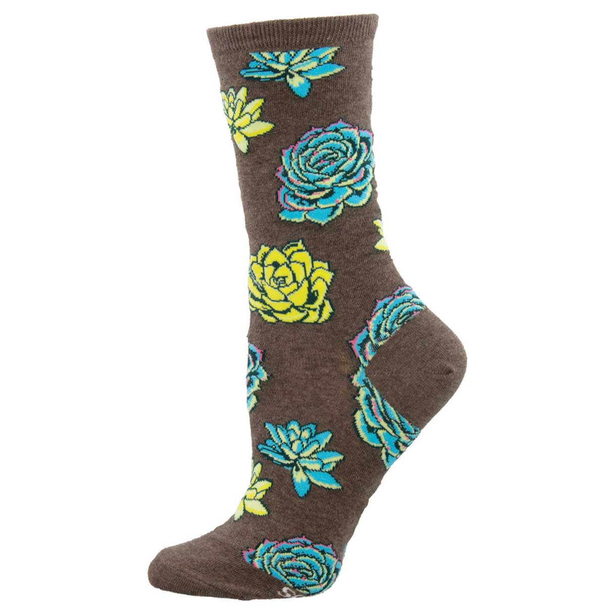 Socksmith Succulents 6 Pack - Cotton Crew Socks