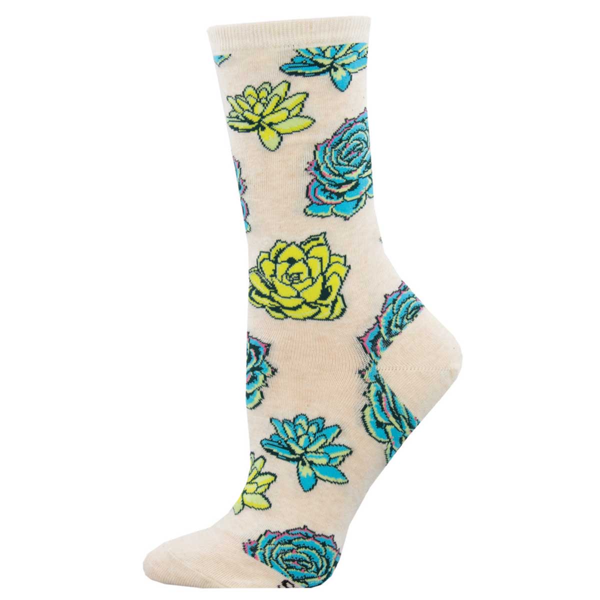 Socksmith Succulents 6 Pack - Cotton Crew Socks