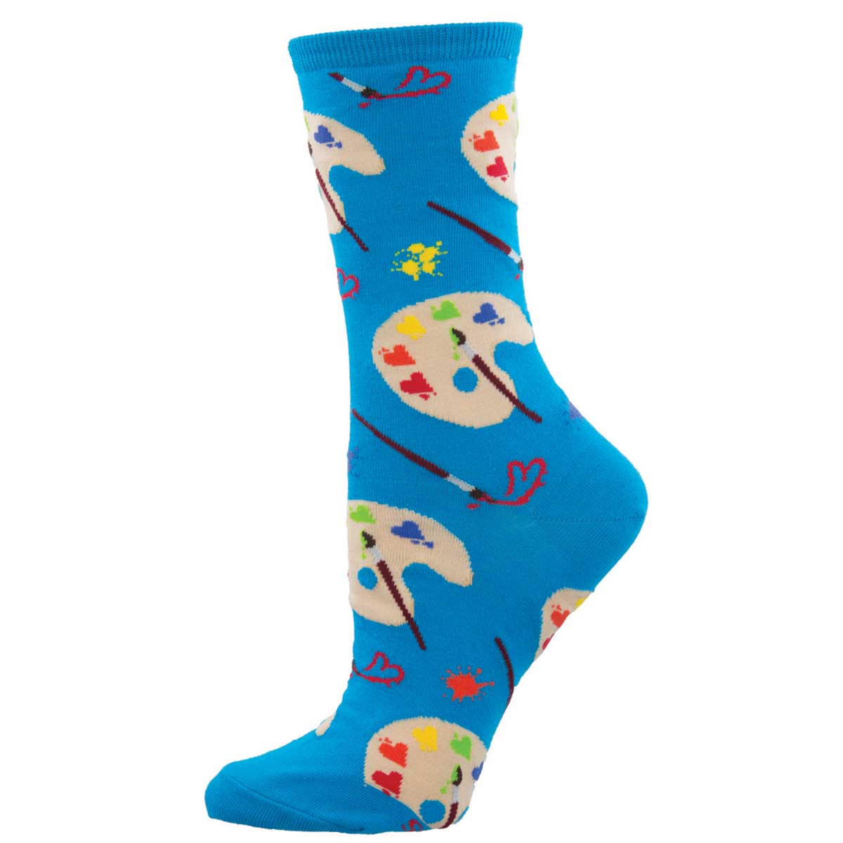 Socksmith Lovely Art 6 Pack - Cotton Crew Socks