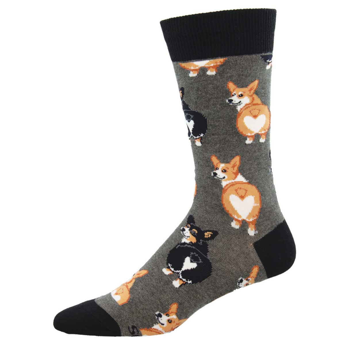 Socksmith Corgi Butt 6 Pack - Cotton Crew Socks
