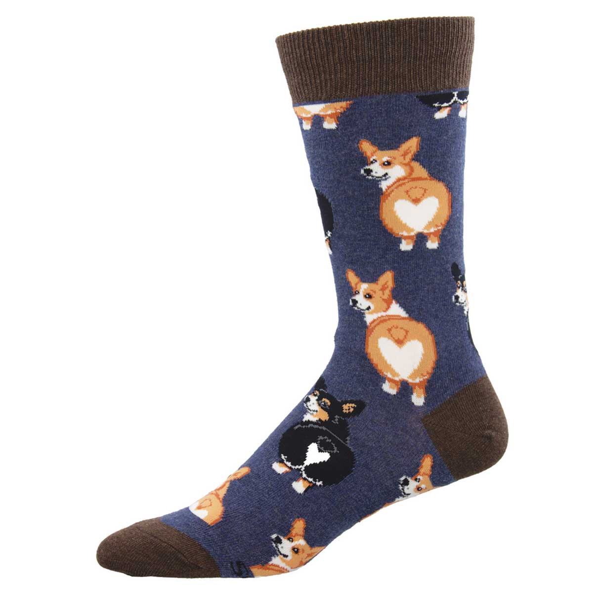 Socksmith Corgi Butt 6 Pack - Cotton Crew Socks