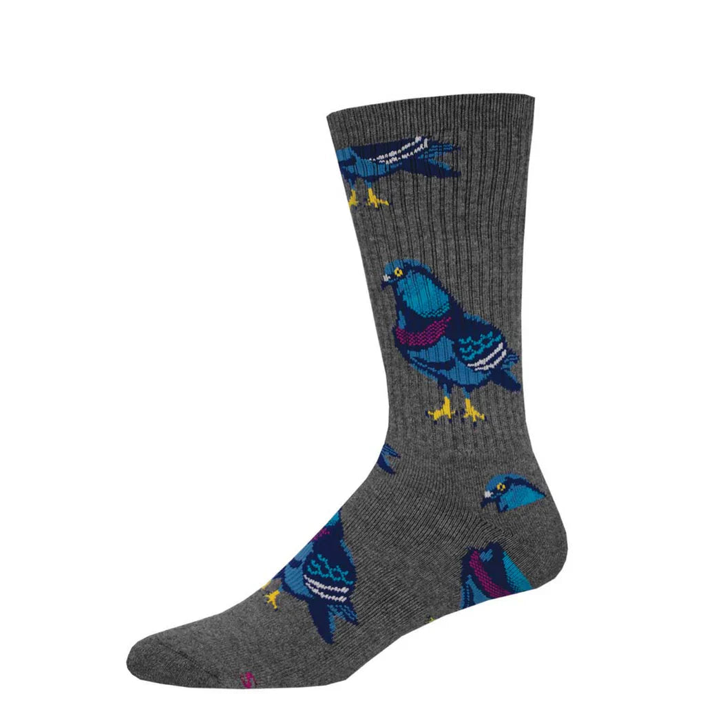Socksmith Sly Pigeon 6 Pack - Active Crew Socks