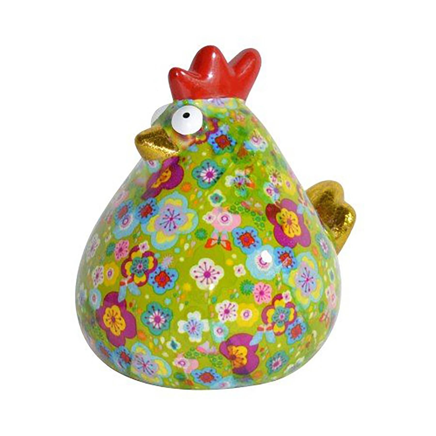Pomme Pidou 'Matilda' bright coloured Chicken shaped ceramic Money Box (6 PACK, ASSORTED)