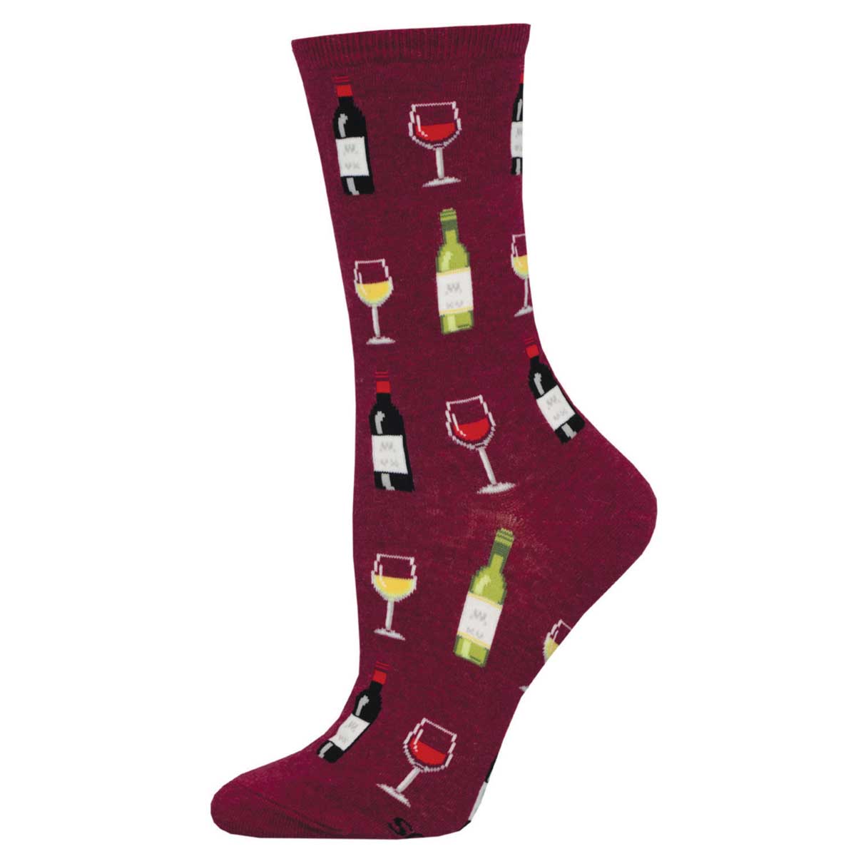 Socksmith Fine Wine 6 Pack - Cotton Crew Socks