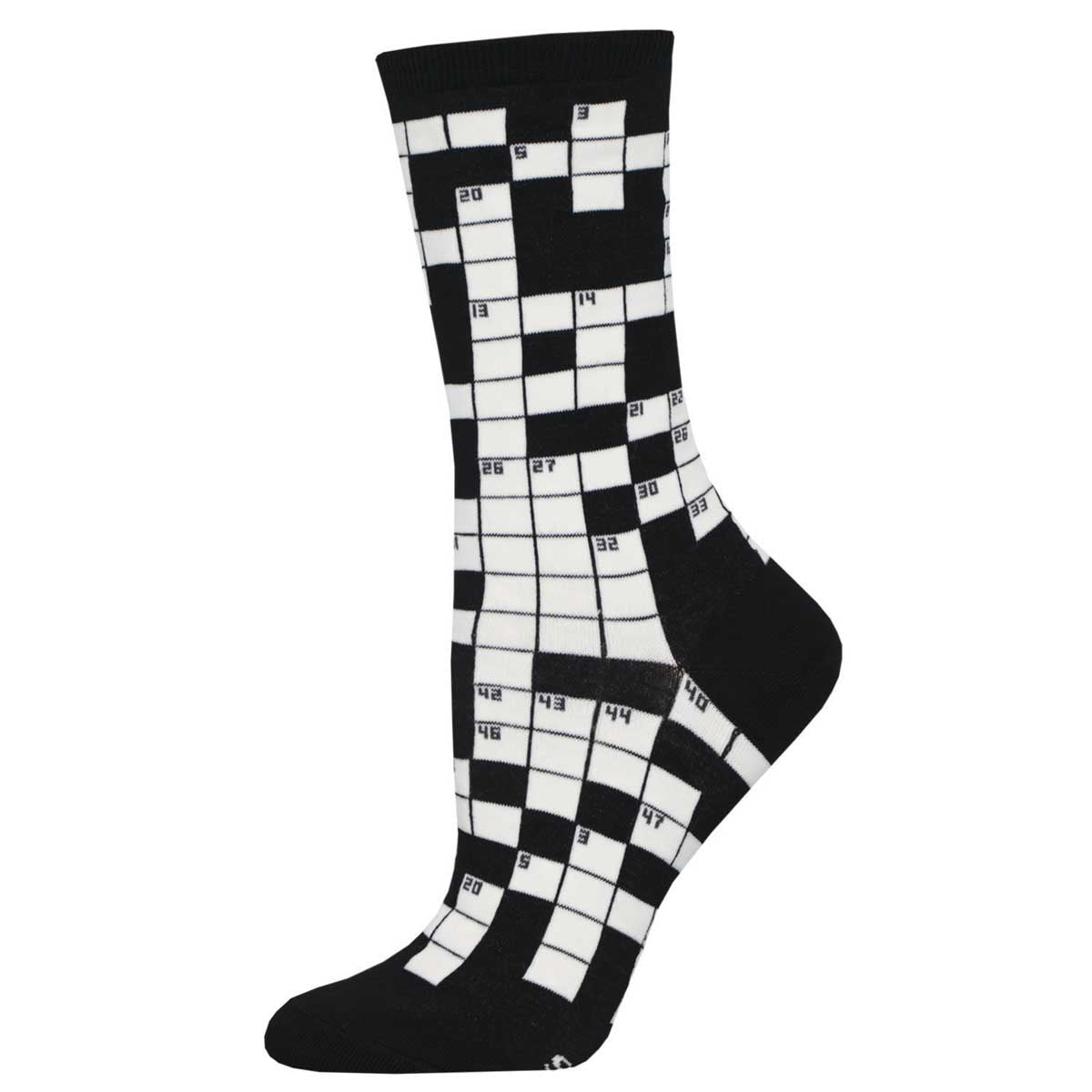 Socksmith Sunday Crossword 6 Pack - Cotton Crew Socks