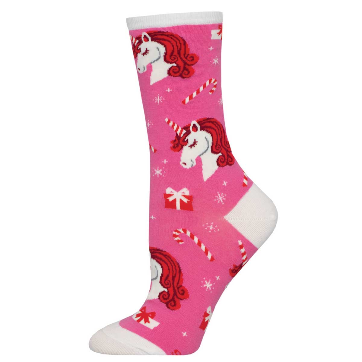 Socksmith Unicorn Christmas 6 Pack - Cotton Crew Socks