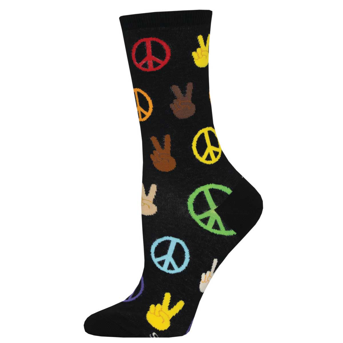Socksmith Peace Everybody 6 Pack - Cotton Crew Socks