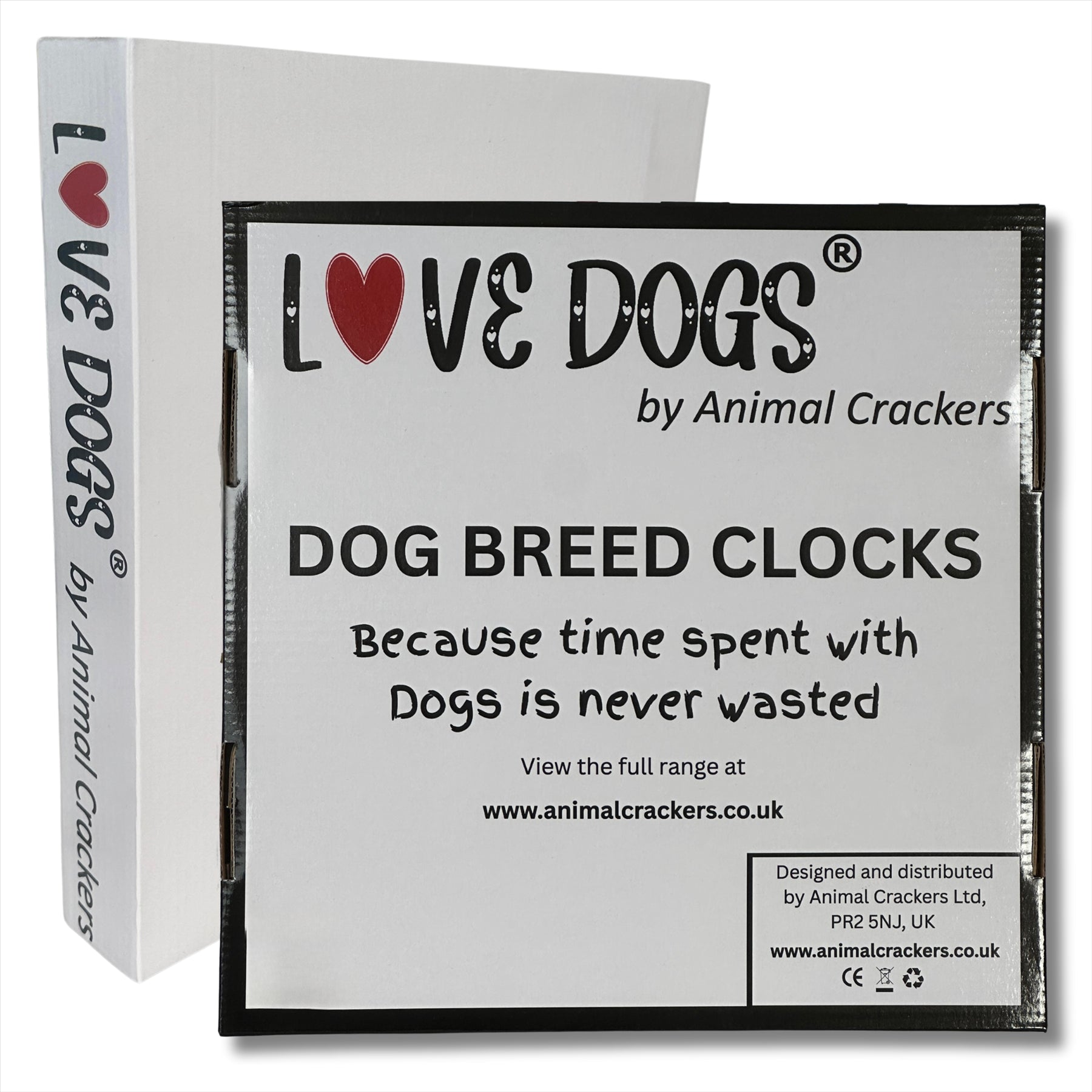 Dog Breeds Wall Clock 'Time Spent With Labradors' (Black Labrador)
