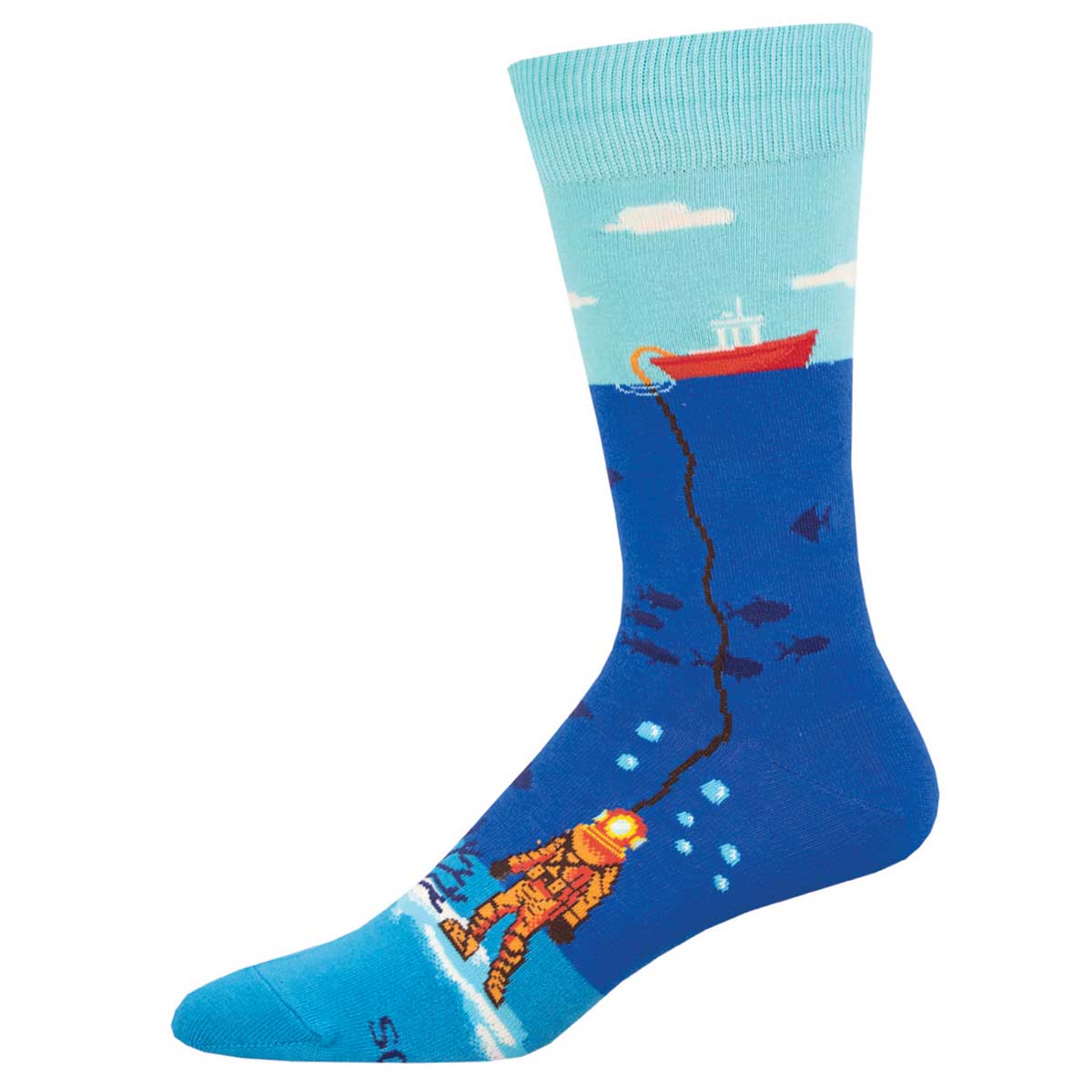 Socksmith Deep Sea Diver 6 Pack - Cotton Crew Socks