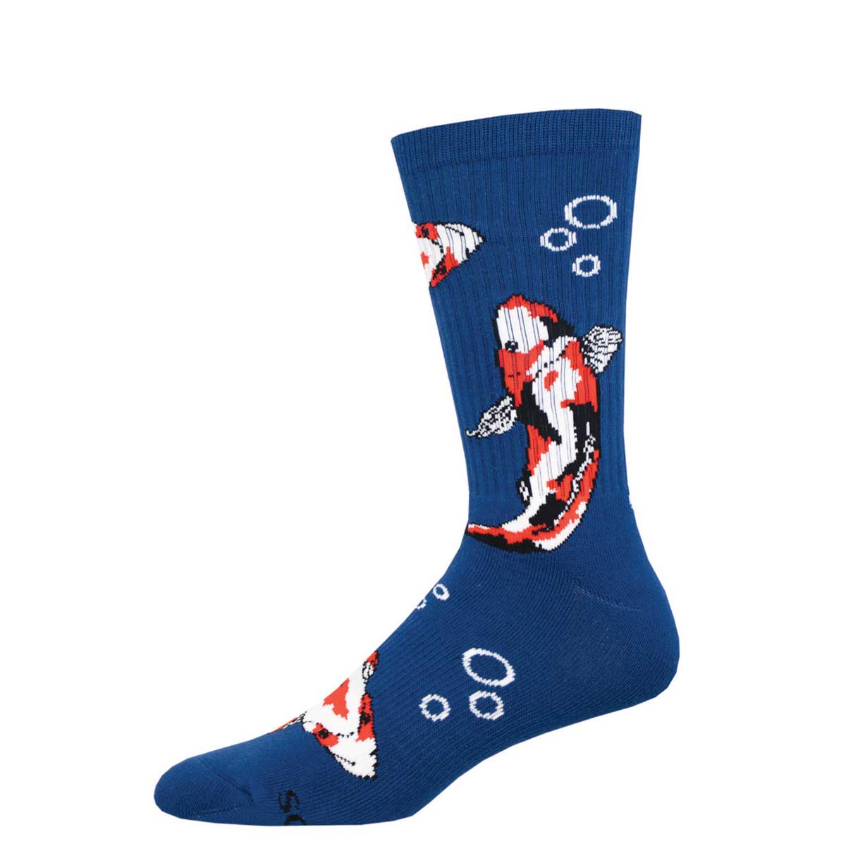 Socksmith Men's Don't Be Koi 6 Pack - Active Crew Socks