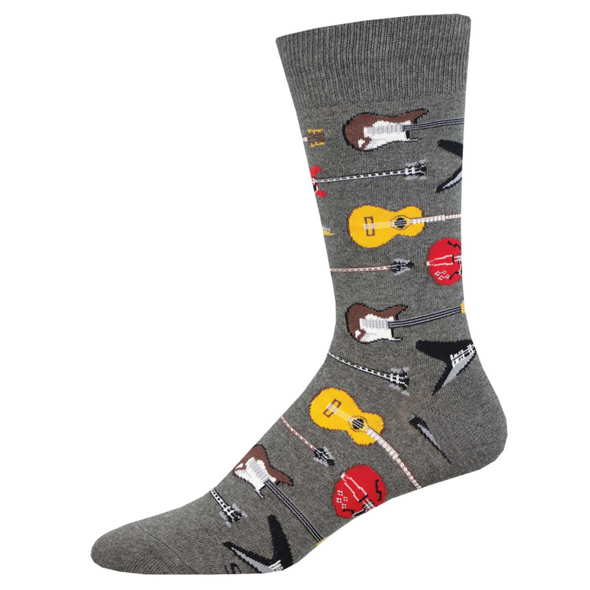 Socksmith Guitar Riff 6 Pack - Cotton Crew Socks