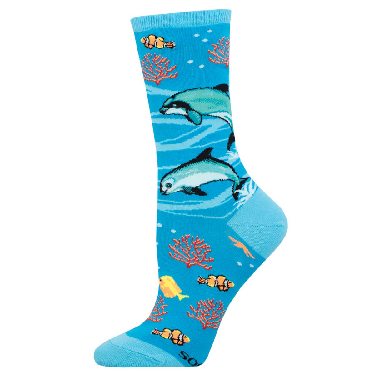Socksmith Vaquita Dolphin 6 Pack - Cotton Crew Socks