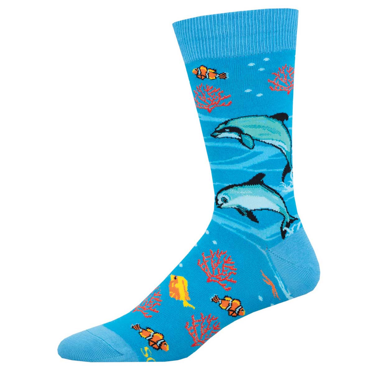 Socksmith Vaquita Dolphin 6 Pack - Cotton Crew Socks