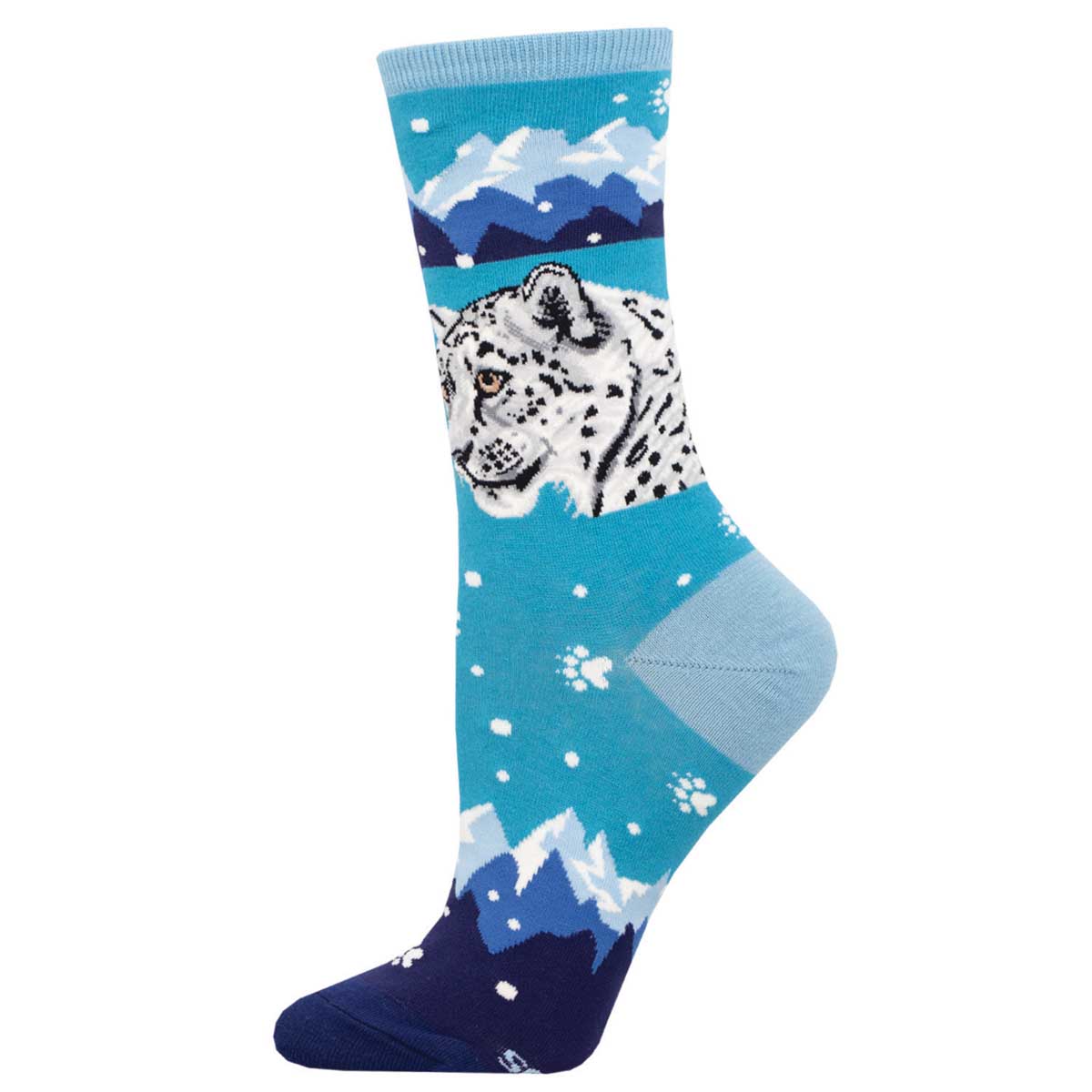 Socksmith Snow Leopard 6 Pack - Cotton Crew Socks