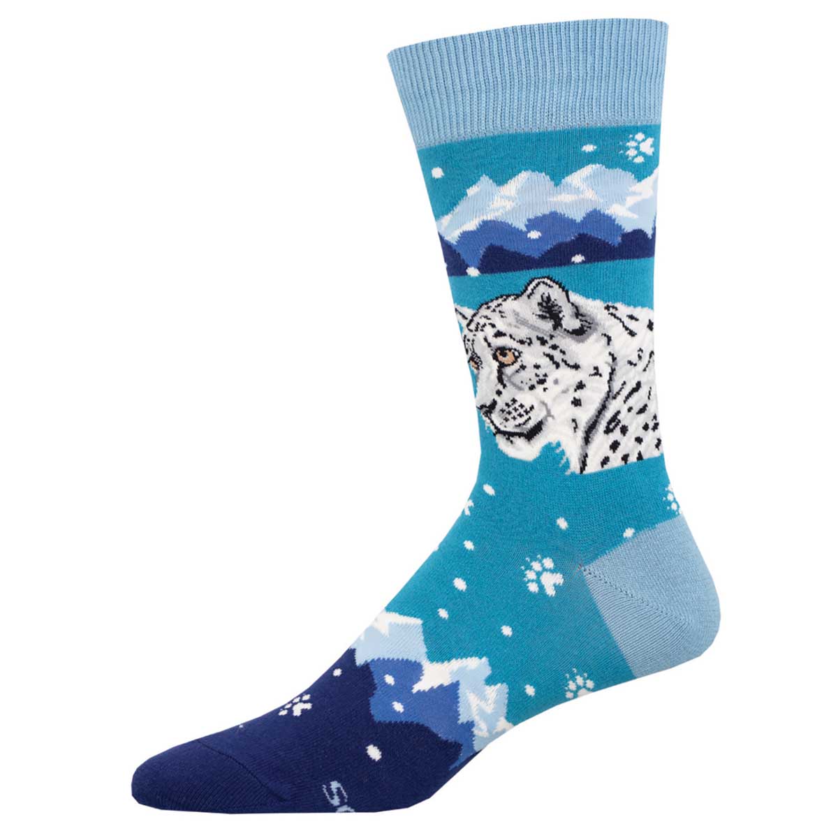 Socksmith Snow Leopard 6 Pack - Cotton Crew Socks