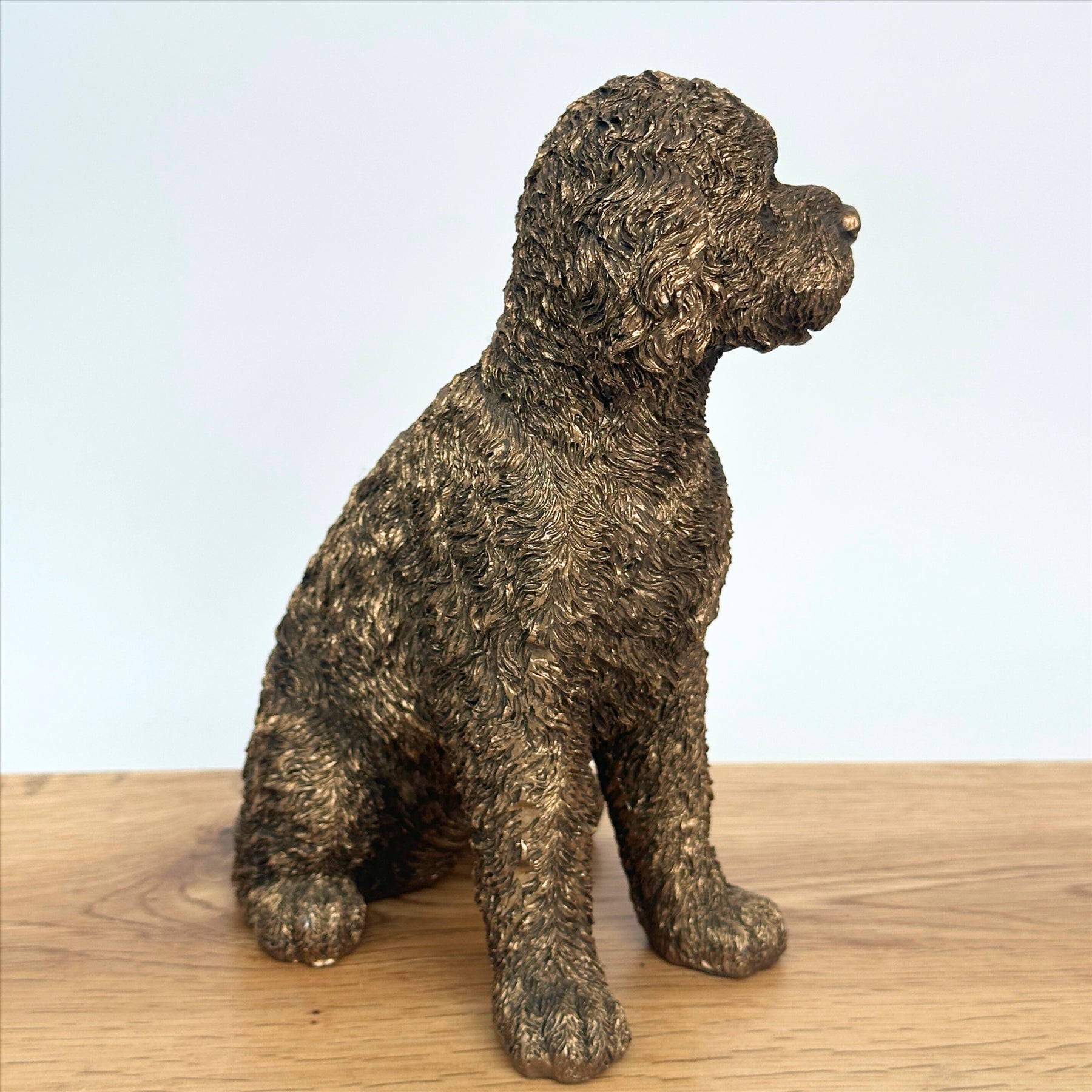 Cockapoo figurine, Leonardo Reflections Bronzed range, gift boxed (17cm)