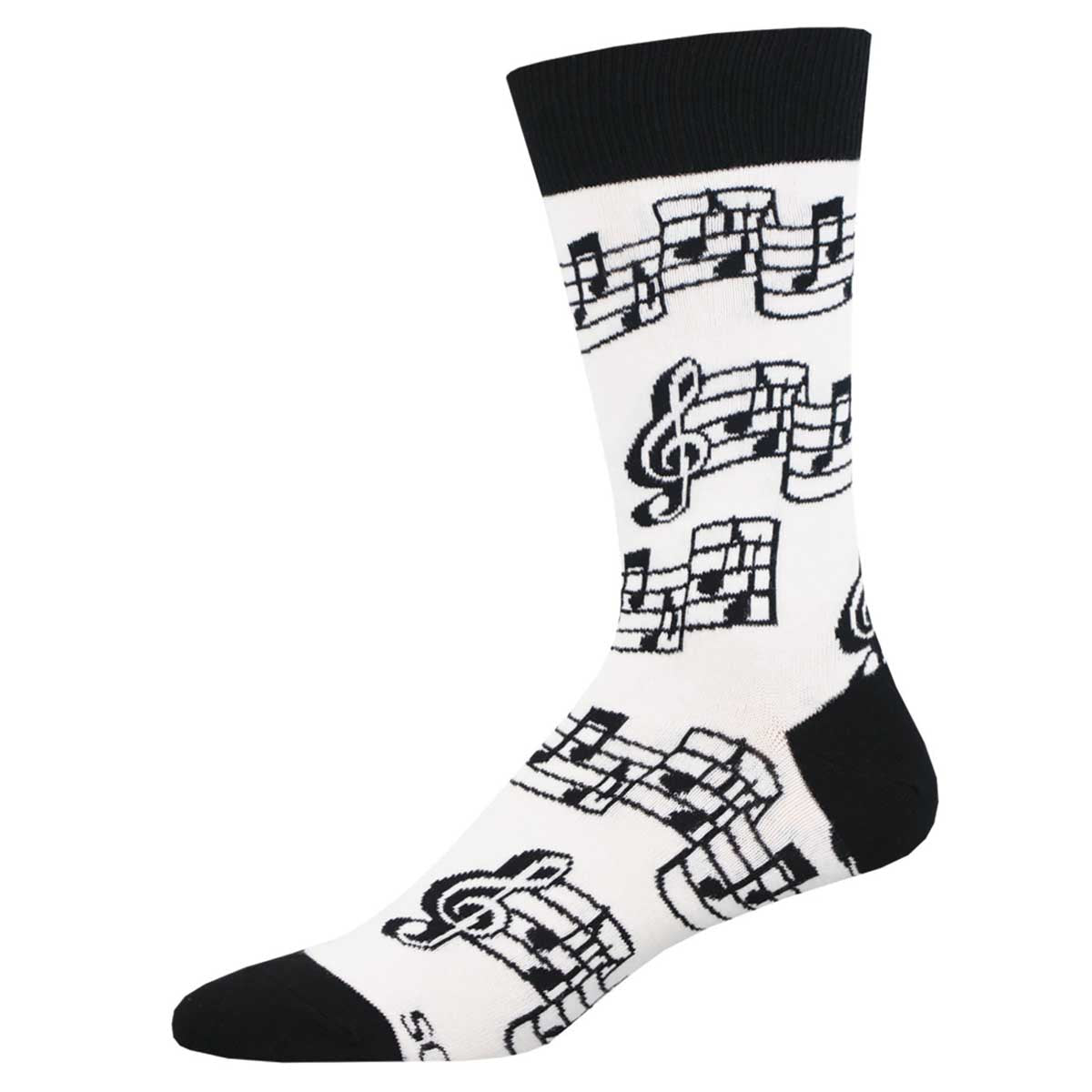 Socksmith Tuning Out 6 Pack - Cotton Crew Socks
