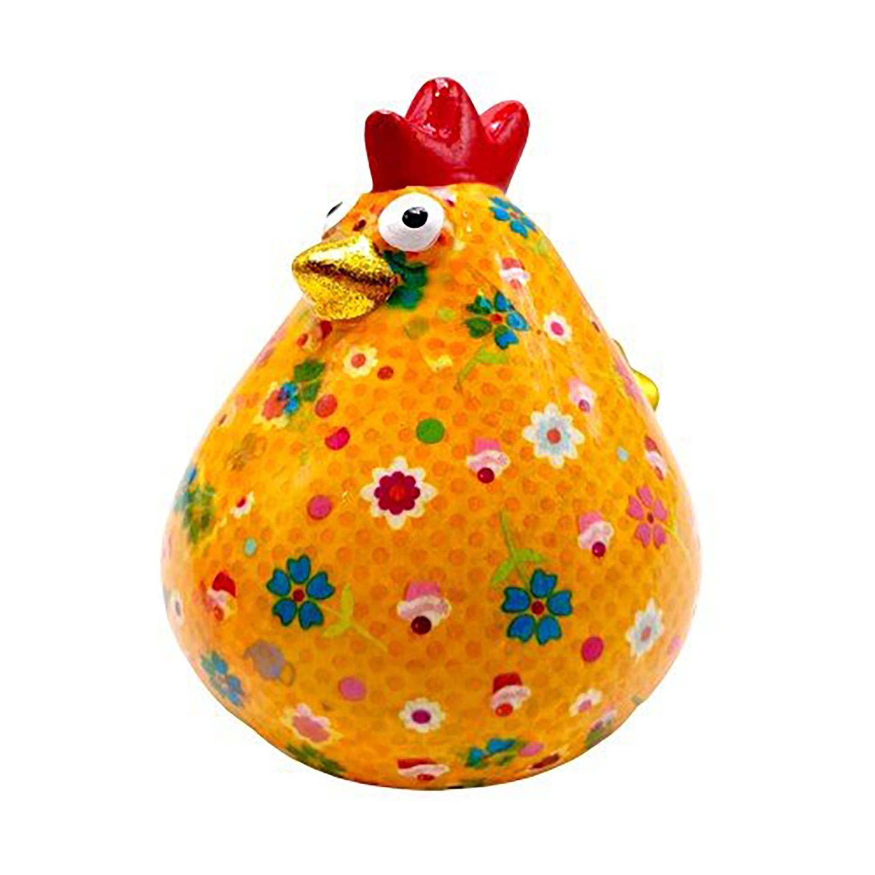 Pomme Pidou 'Matilda' bright coloured Chicken shaped ceramic Money Box (6 PACK, ASSORTED)
