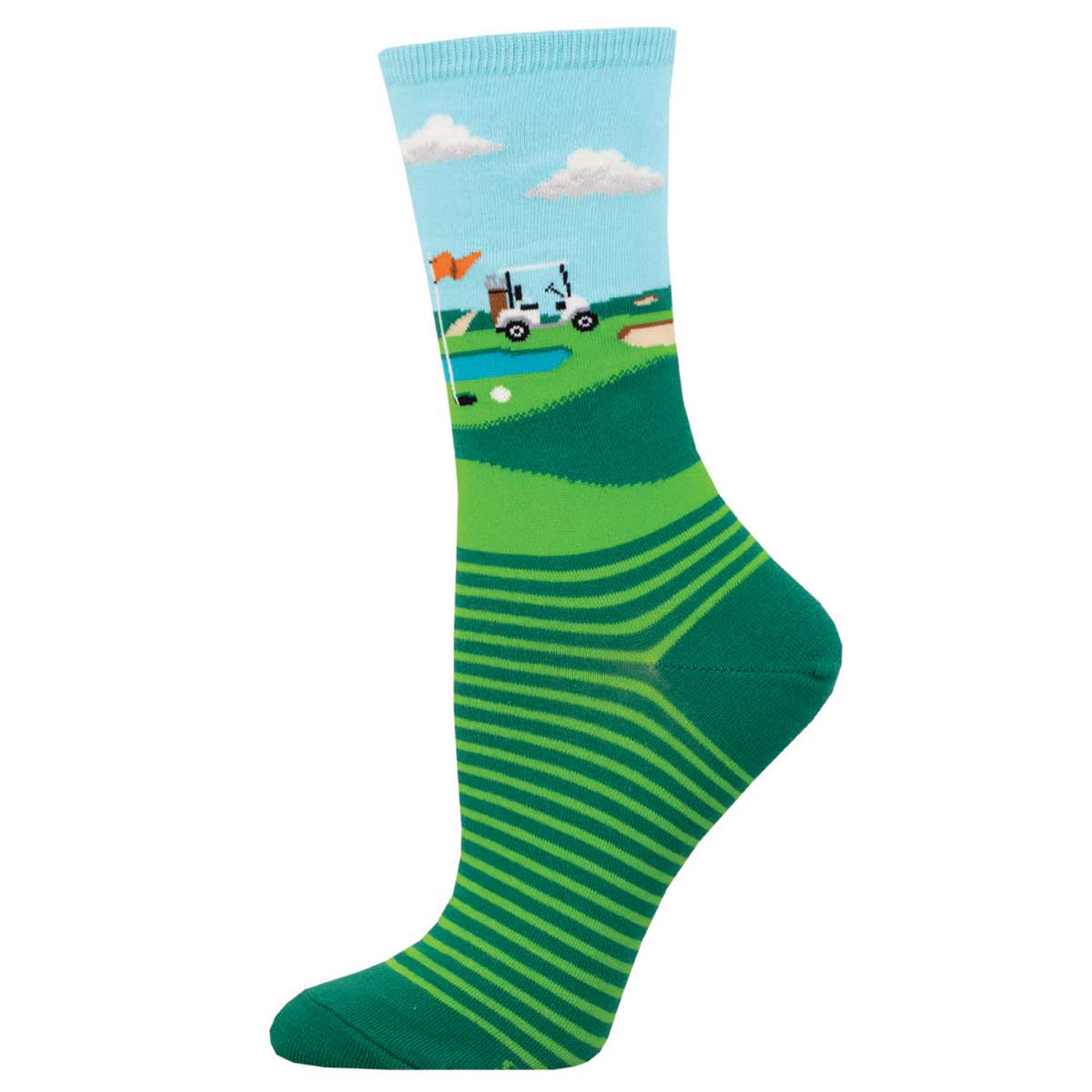 Socksmith Fore Putt 6 Pack - Cotton Crew Socks