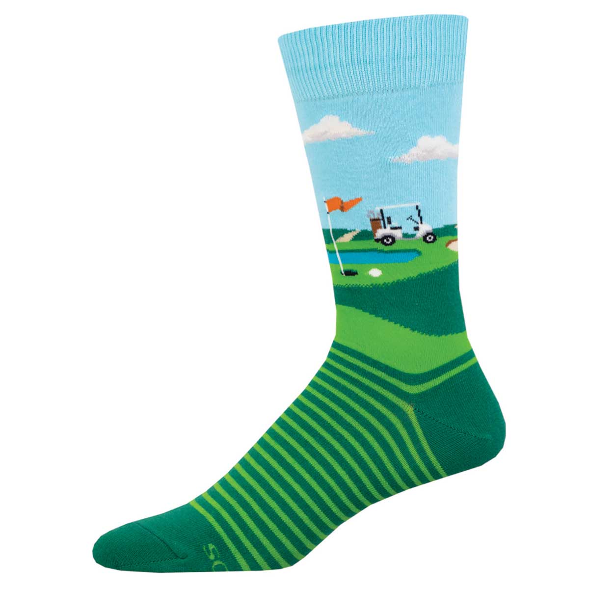 Socksmith Fore Putt 6 Pack - Cotton Crew Socks