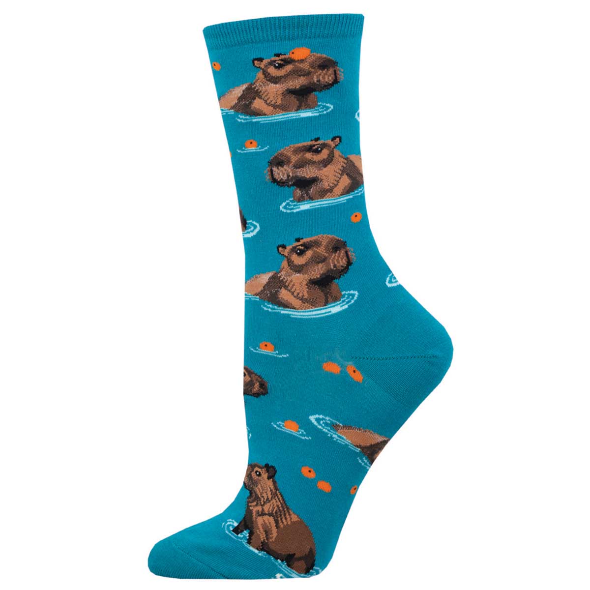 Socksmith Capybara Chill 6 Pack - Cotton Crew Socks