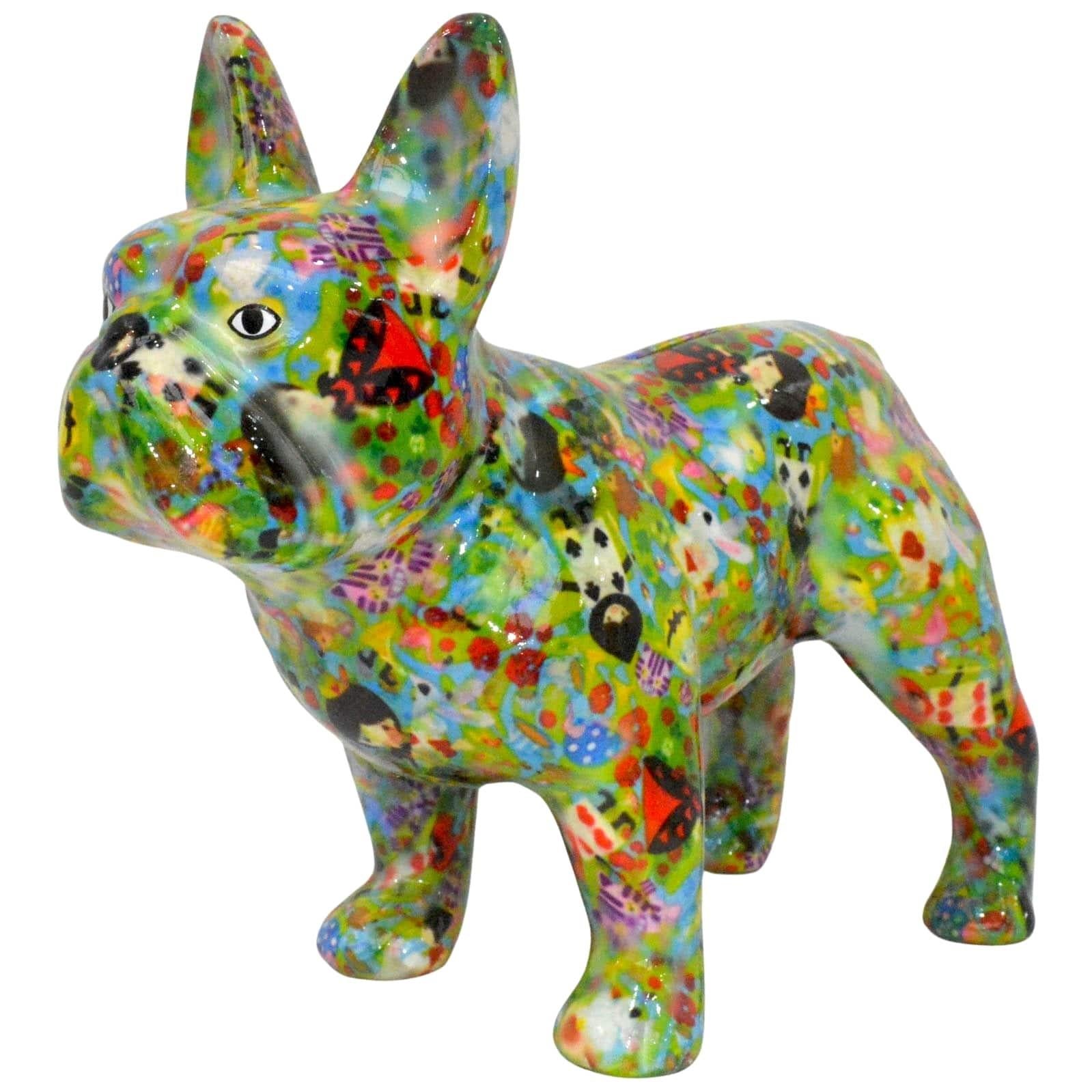 Pomme Pidou 'Jack' bright coloured French Bulldog shaped ceramic Money Box (6 PACK, ASSORTED)