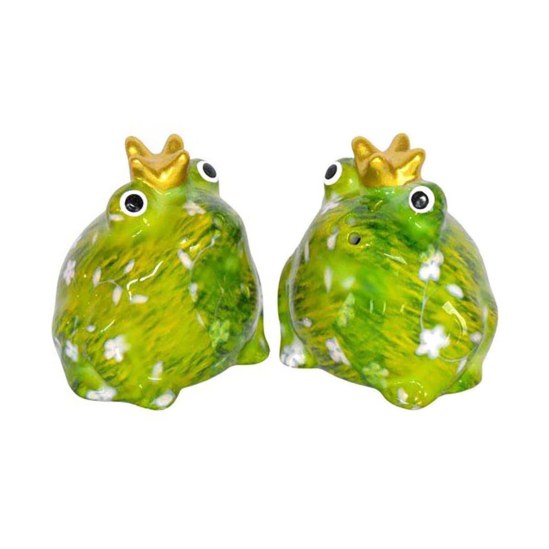 Pomme Pidou 'Freddy' ceramic Frog shaped Salt & Pepper Shaker set (6 SETS, ASSORTED)