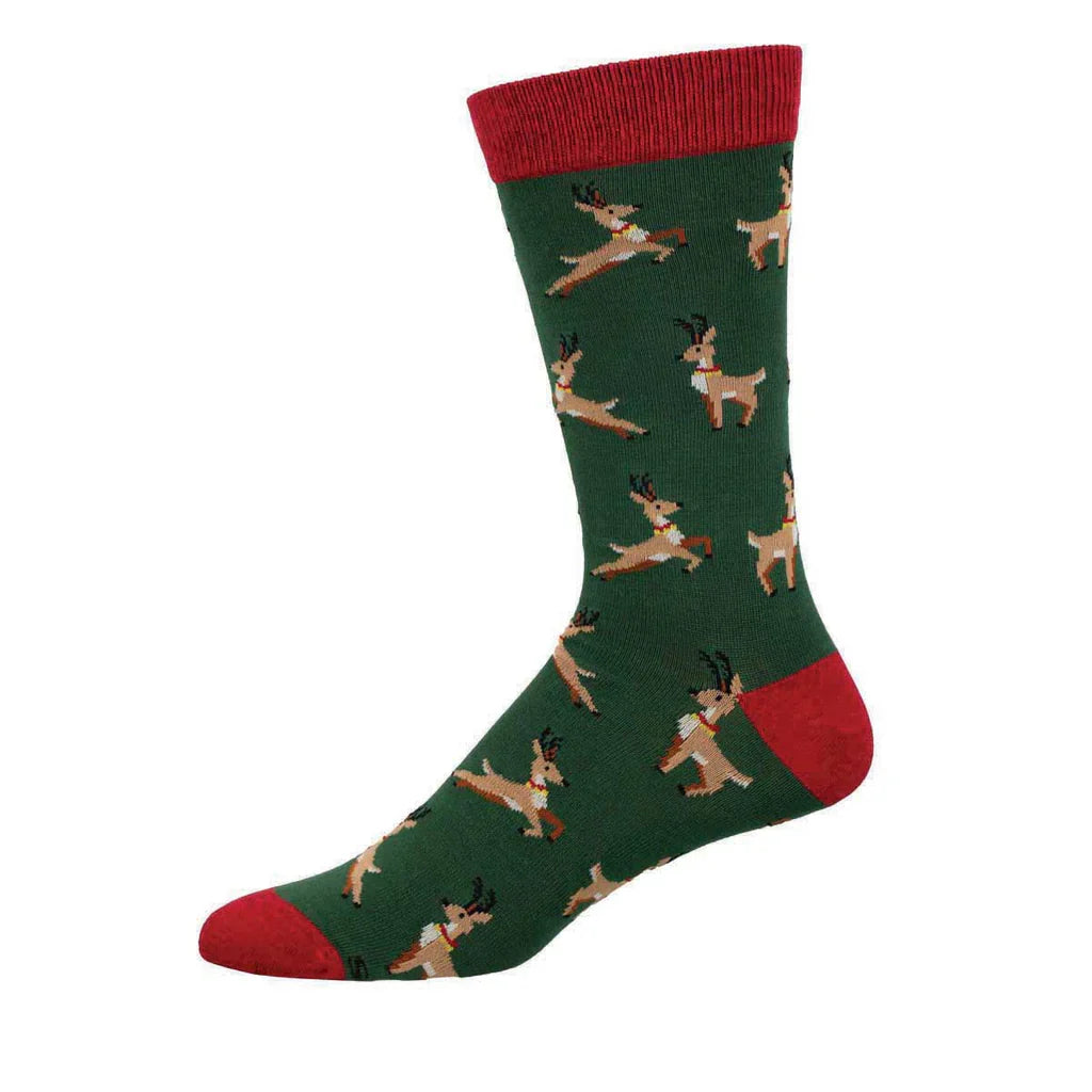 Socksmith Leaping Reindeer 6 Pack - Bamboo Socks