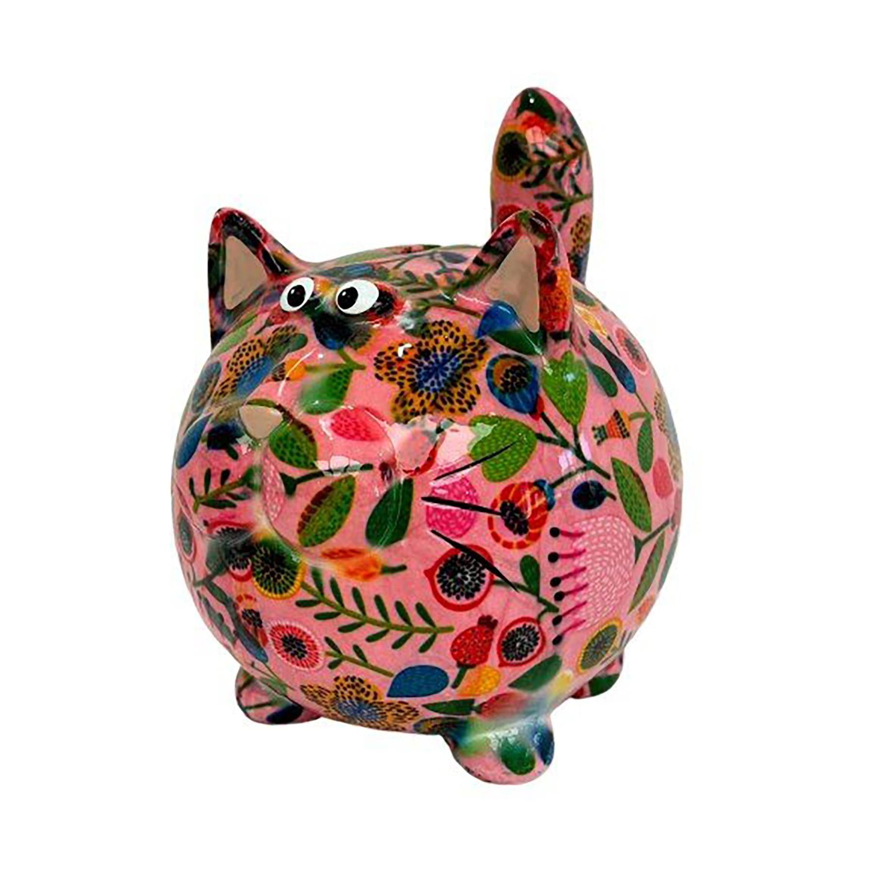 Pomme Pidou 'Fritz' Cat shaped ceramic Money Box (Medium) (6 PACK, ASSORTED)