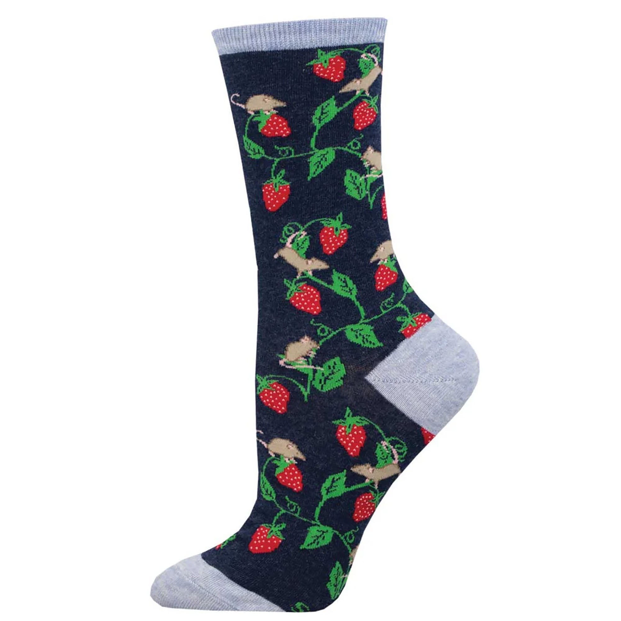 Socksmith Berry Mice 6 Pack - Cotton Crew Socks
