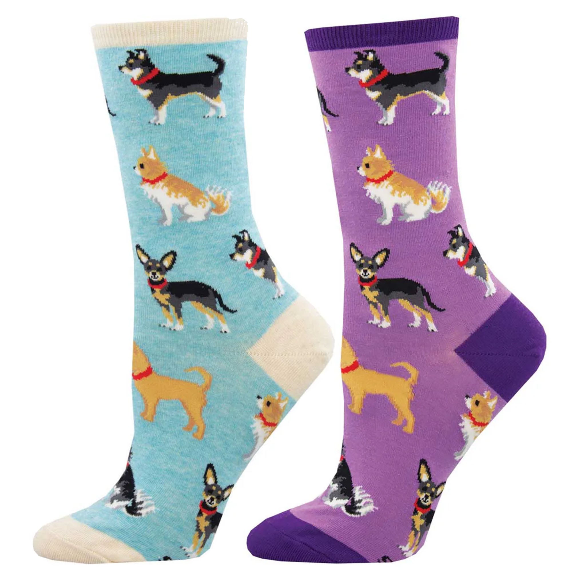 Socksmith Doggy Style 6 Pack - Cotton Crew Socks