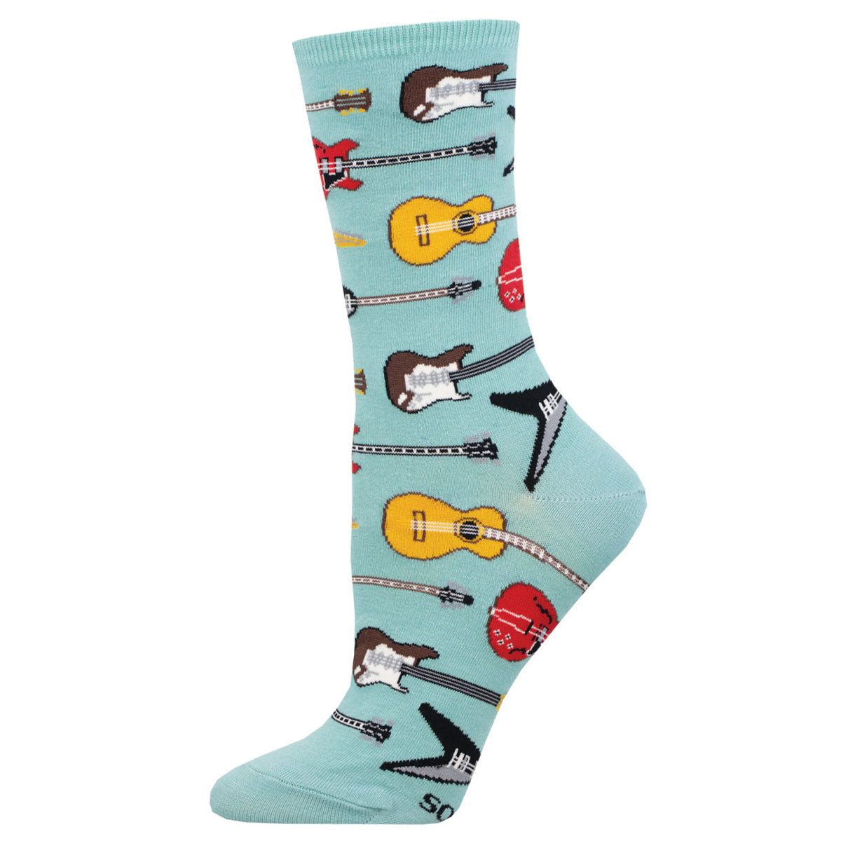 Socksmith Guitar Riff 6 Pack - Cotton Crew Socks