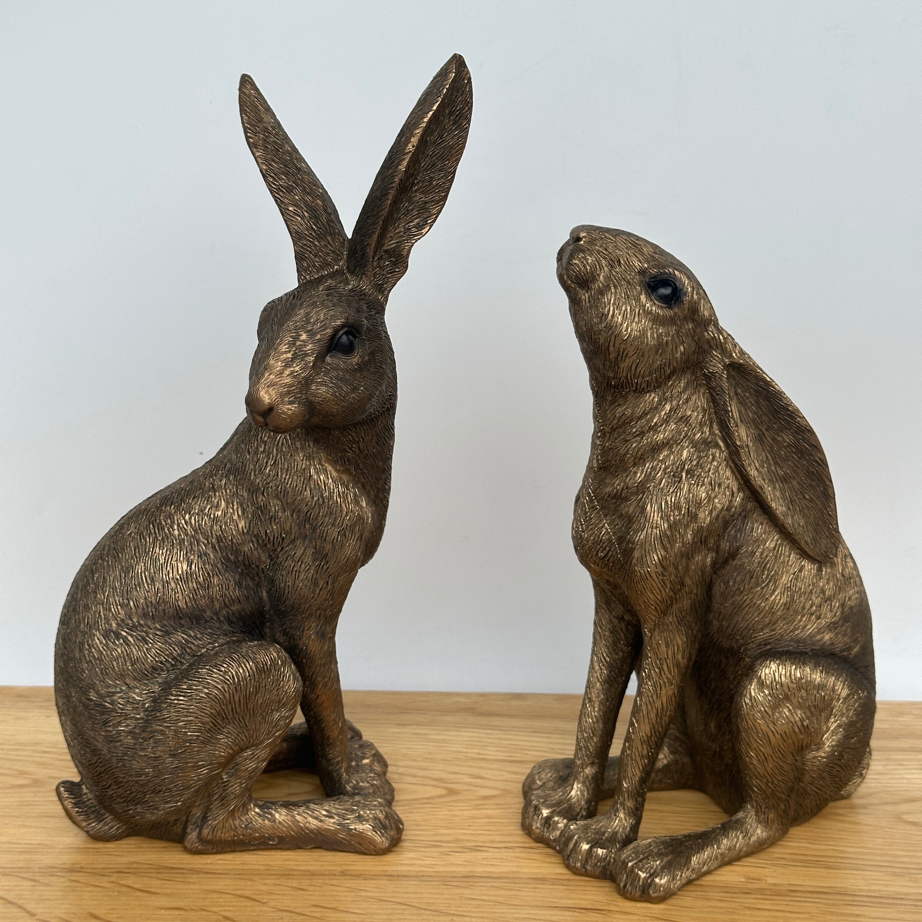 Leonardo Reflections Bronzed range18cm Bronzed Moongazing Hare, gift boxed
