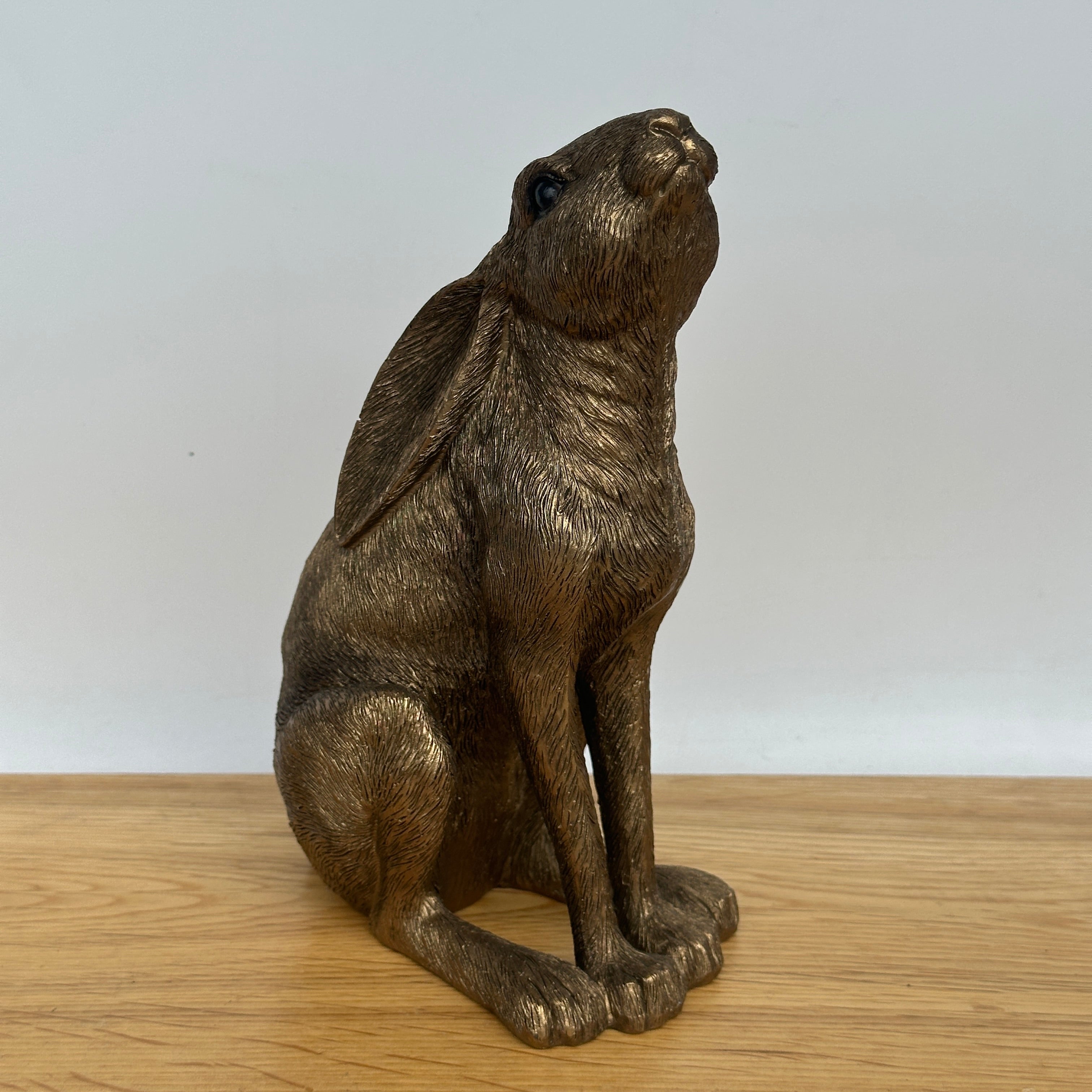 Leonardo Reflections Bronzed range18cm Bronzed Moongazing Hare, gift boxed