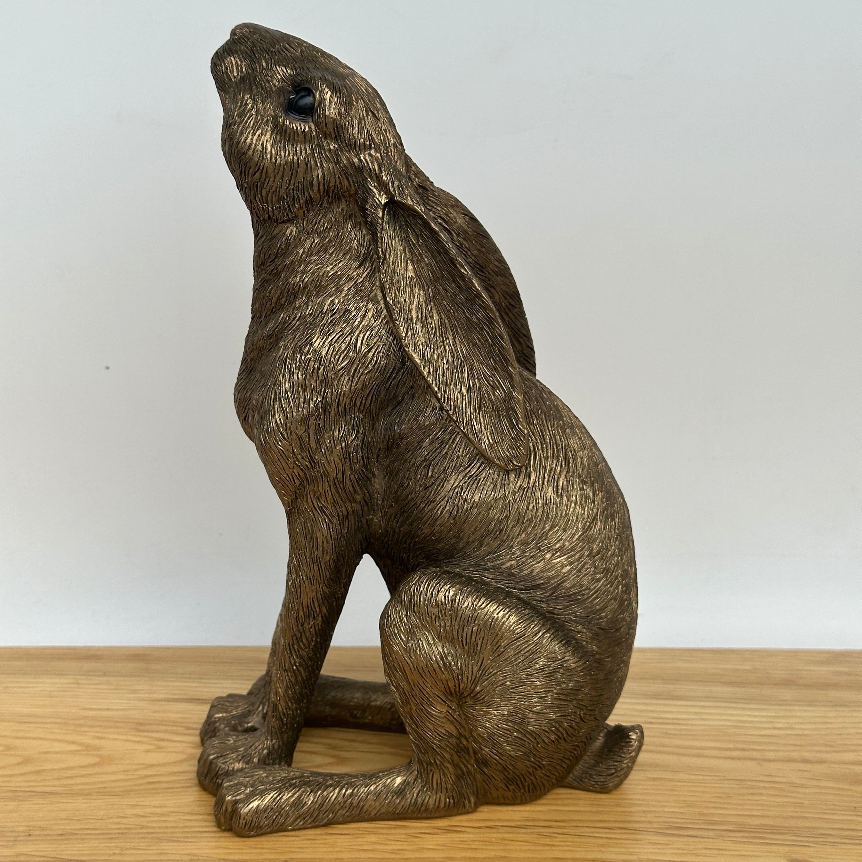 Leonardo Reflections Bronzed range18cm Bronzed Moongazing Hare, gift boxed